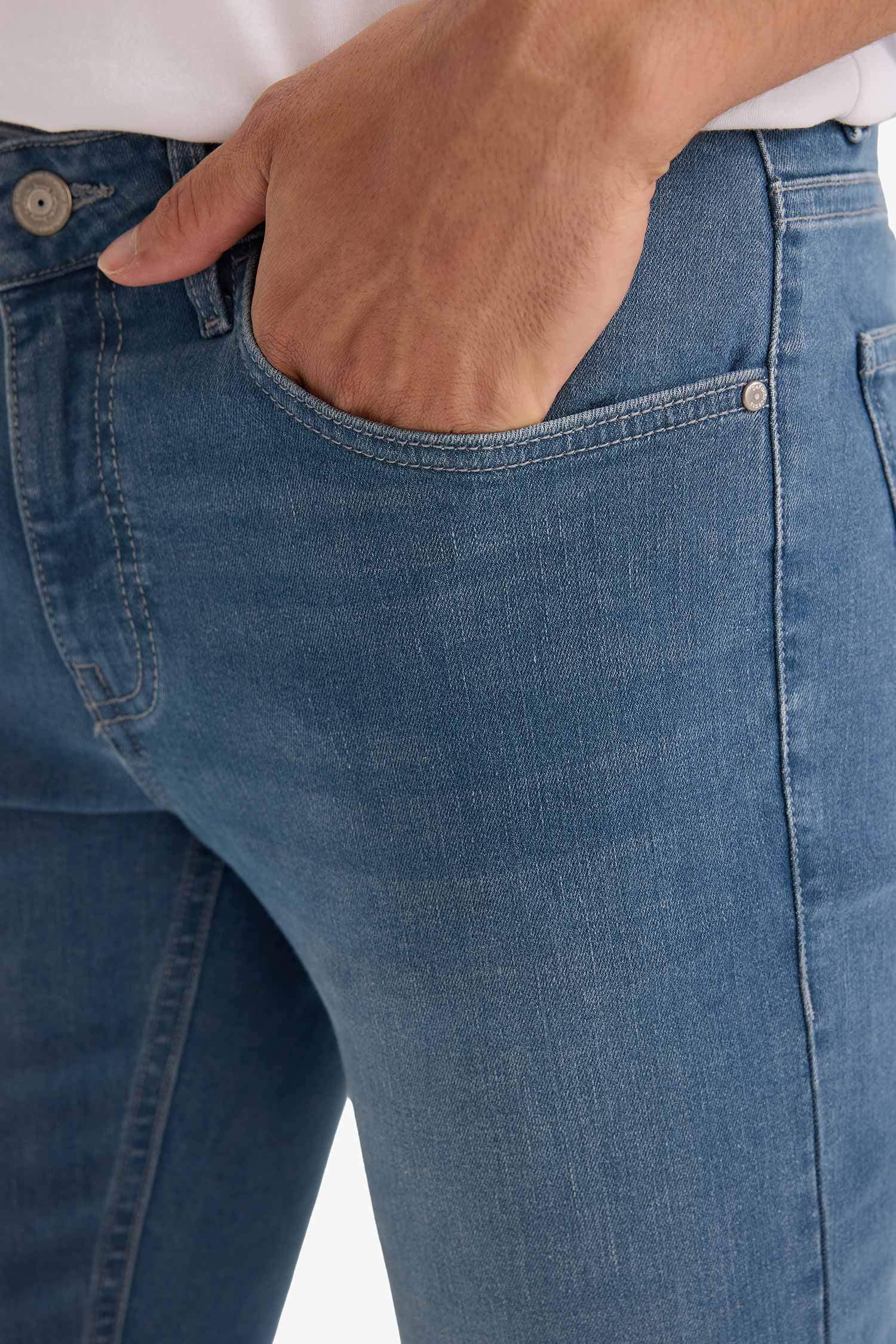 Carlo Skinny Fit Ekstra Dar Kalıp Normal Bel Ekstra Dar Paça Jean Pantolon