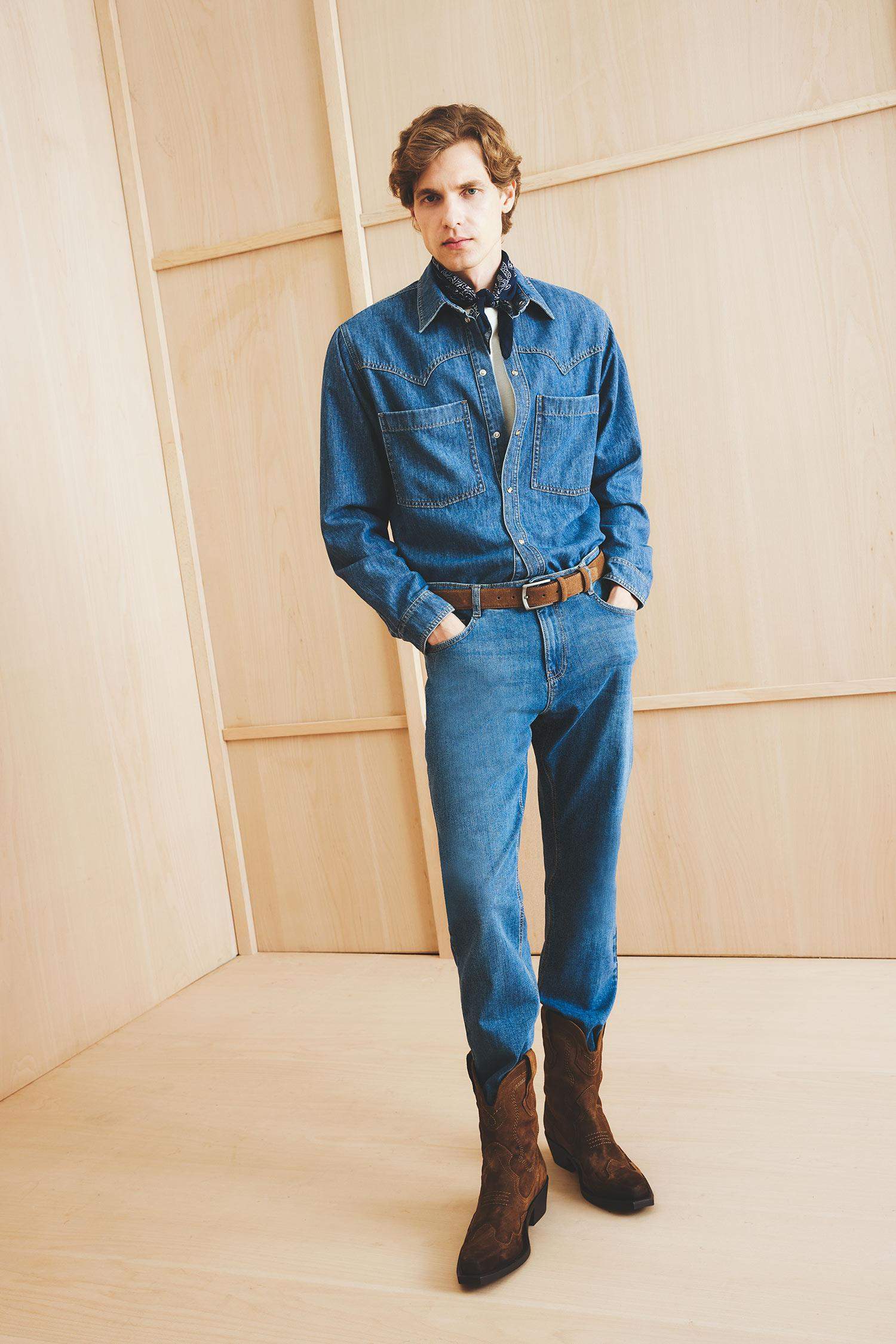 بنطلون جينز سيرجيو قصة عادية بخصر عادي