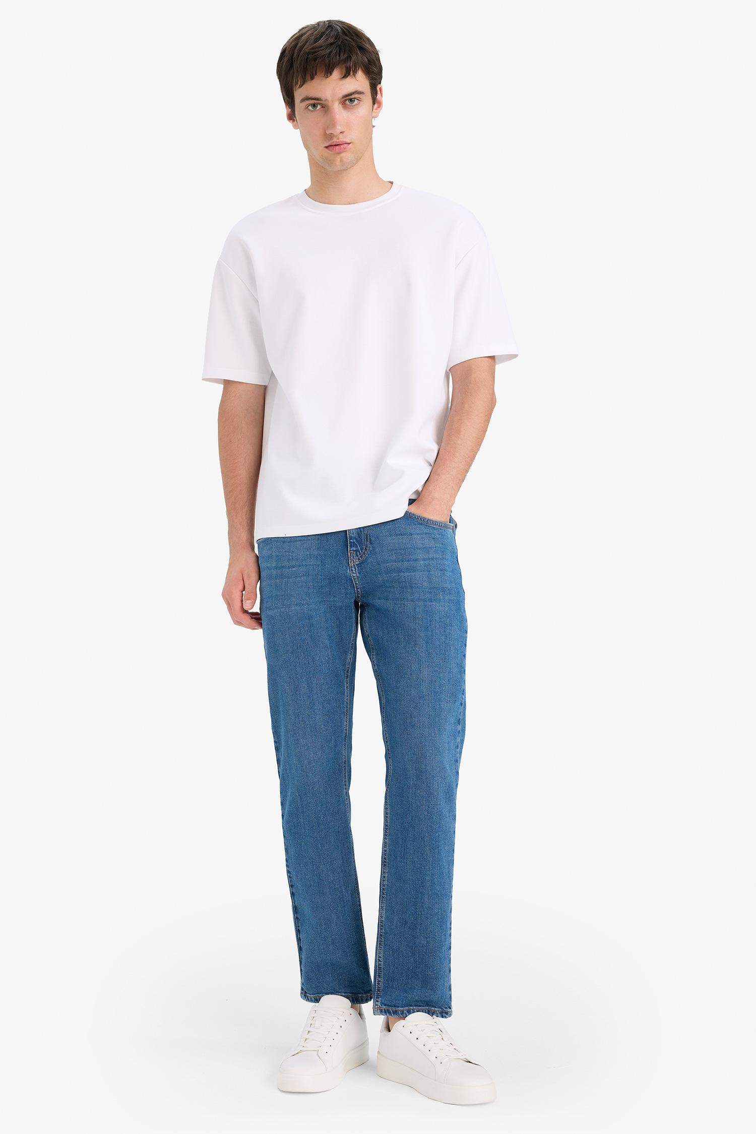 بنطلون جينز سيرجيو قصة عادية بخصر عادي