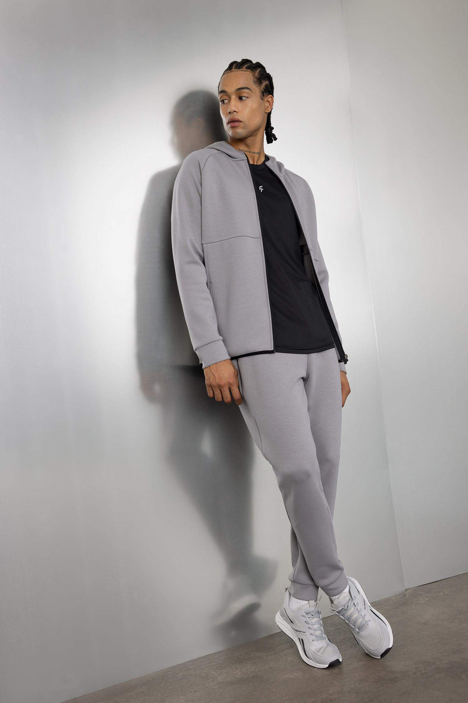 DeFactoFit Slim Fit Zippered Scuba Fabric Cardigan