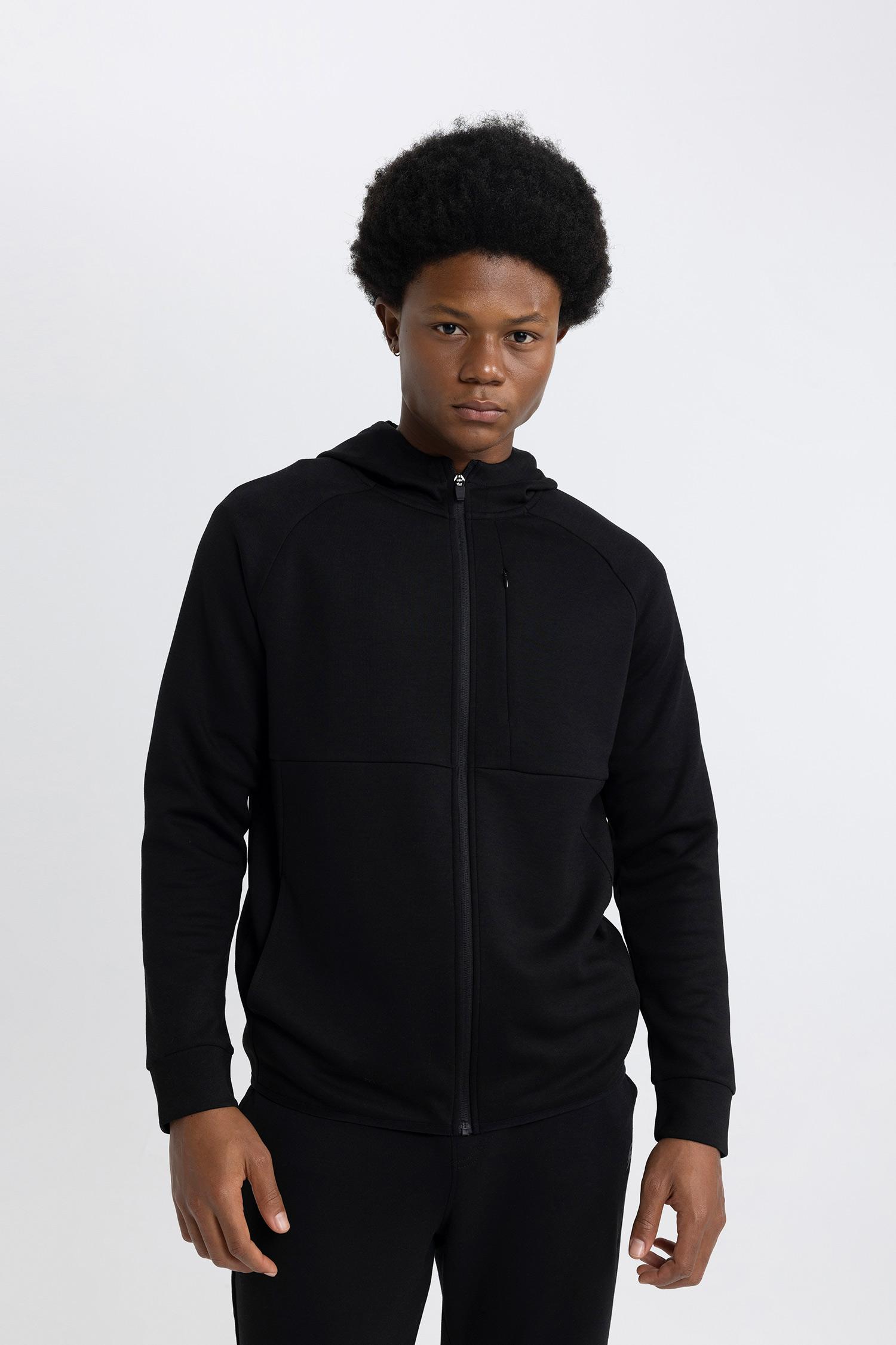 DeFacto Slim Fit Kapüşonlu Sweatshirt görsel 4