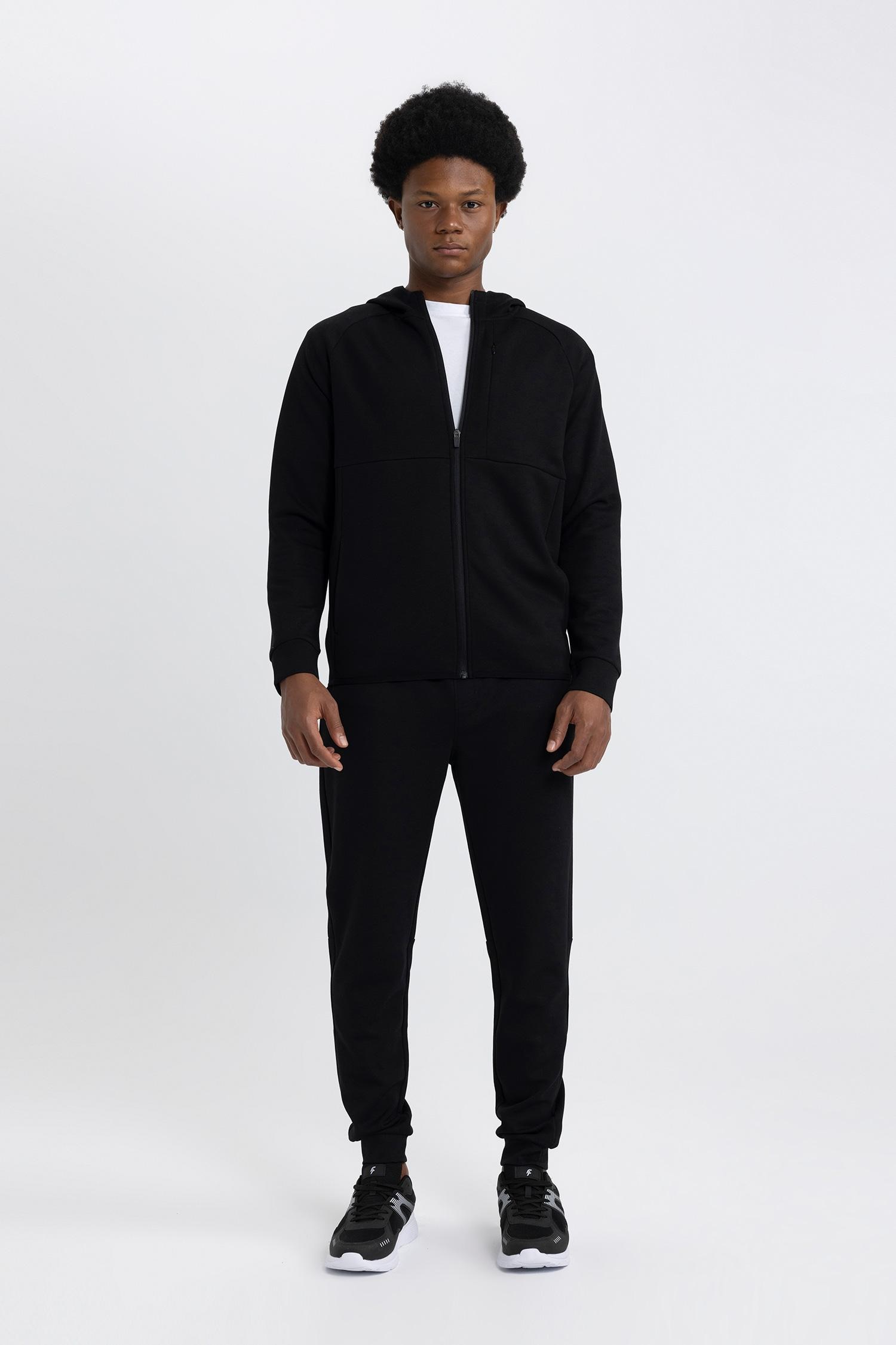 DeFacto Slim Fit Kapüşonlu Sweatshirt görsel 5