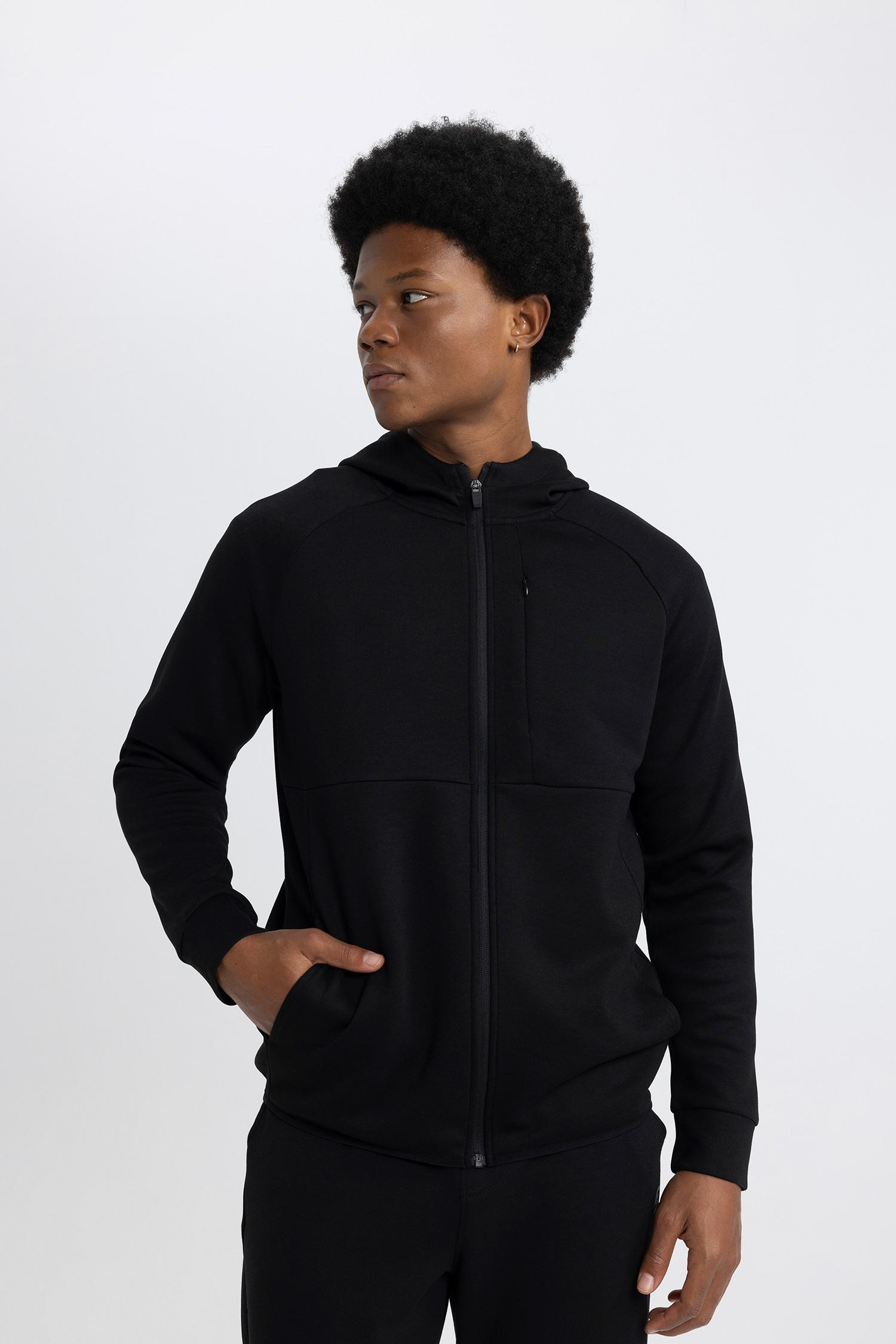 DeFacto Slim Fit Kapüşonlu Sweatshirt görsel 6