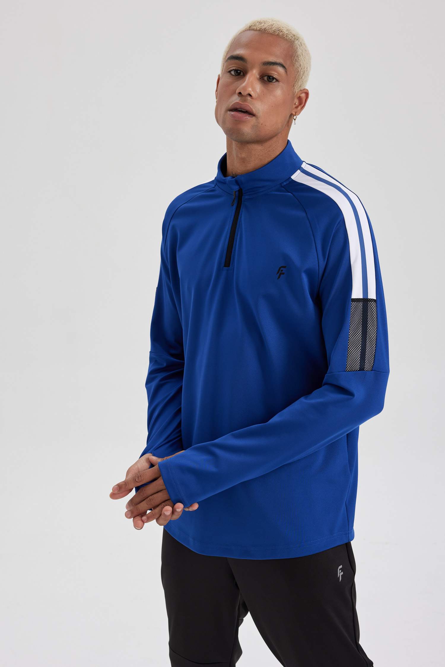 DeFactoFit Slim Fit Zippered Scuba Fabric Sports Sweatshirt