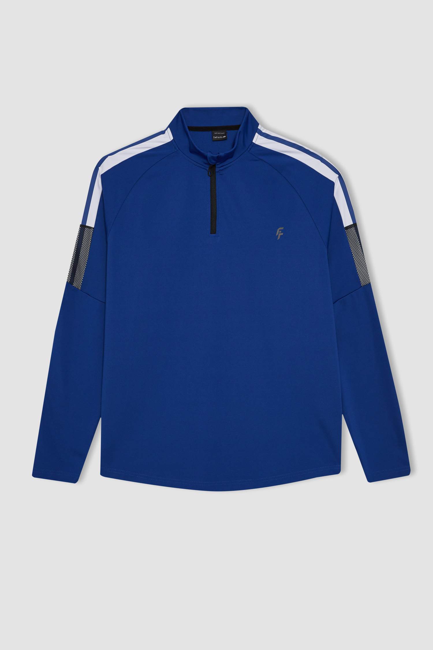 DeFactoFit Slim Fit Zippered Scuba Fabric Sports Sweatshirt