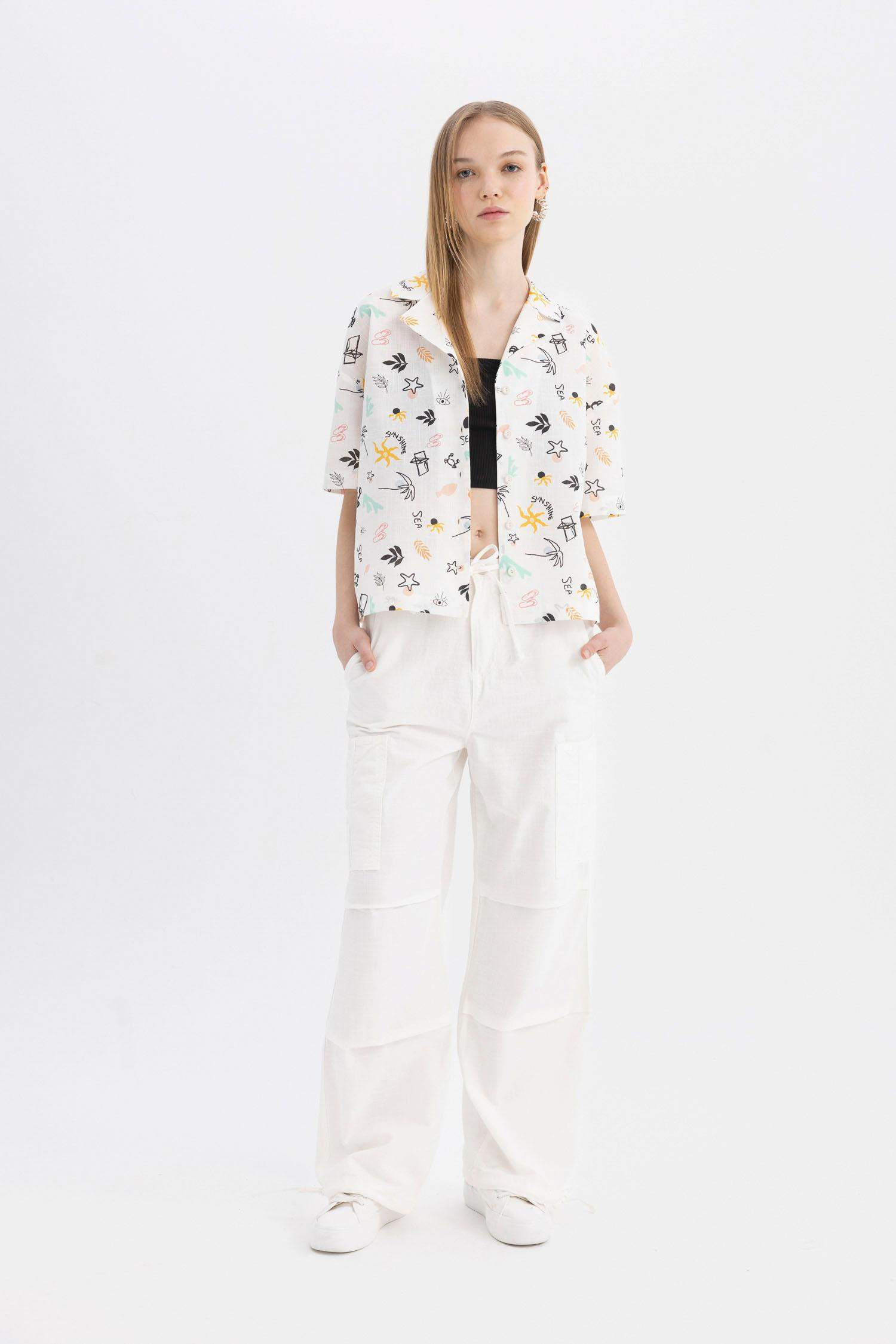 Брюки parachute з габардину для жінок