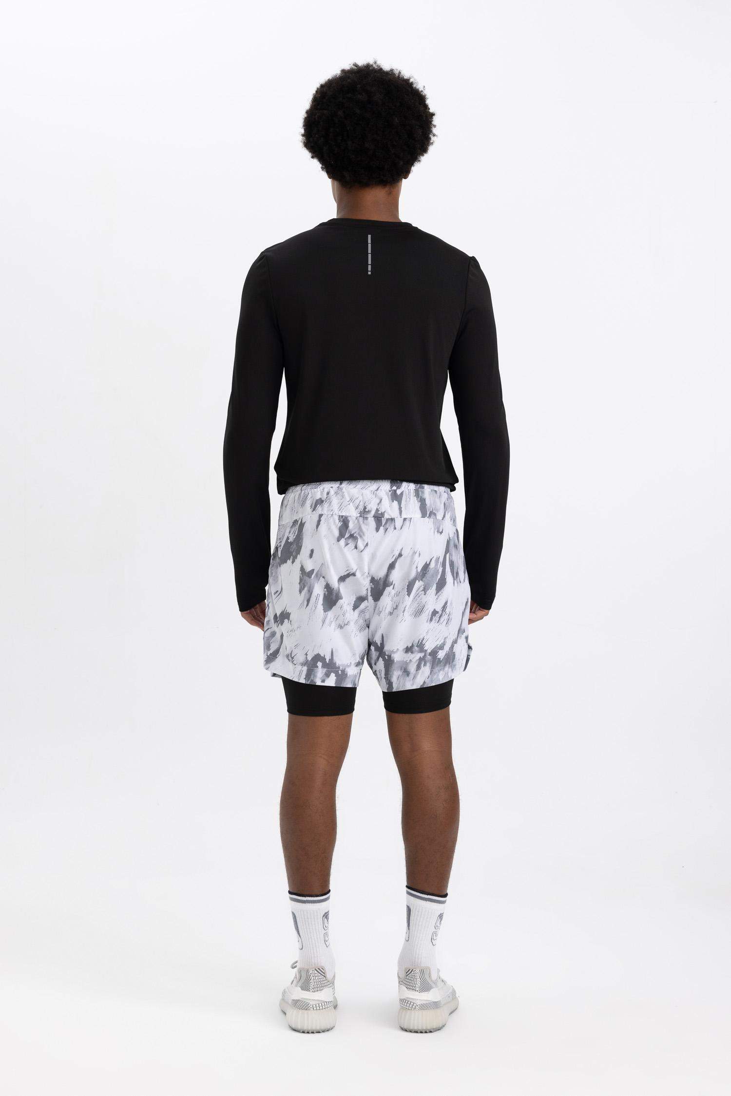 شورت سليم فيت رمادي من DeFactoFit