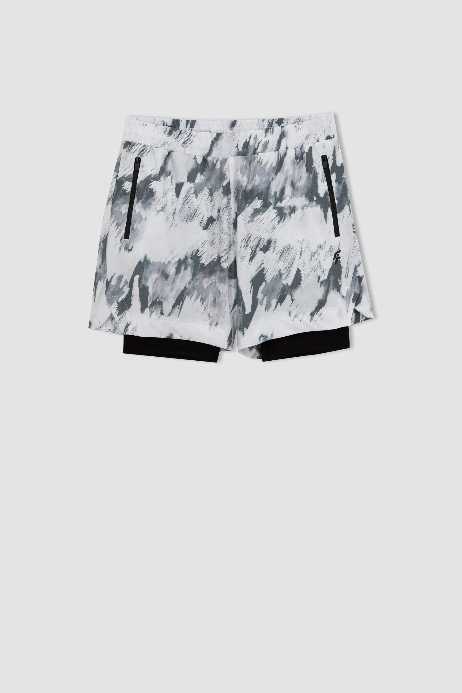 شورت سليم فيت رمادي من DeFactoFit