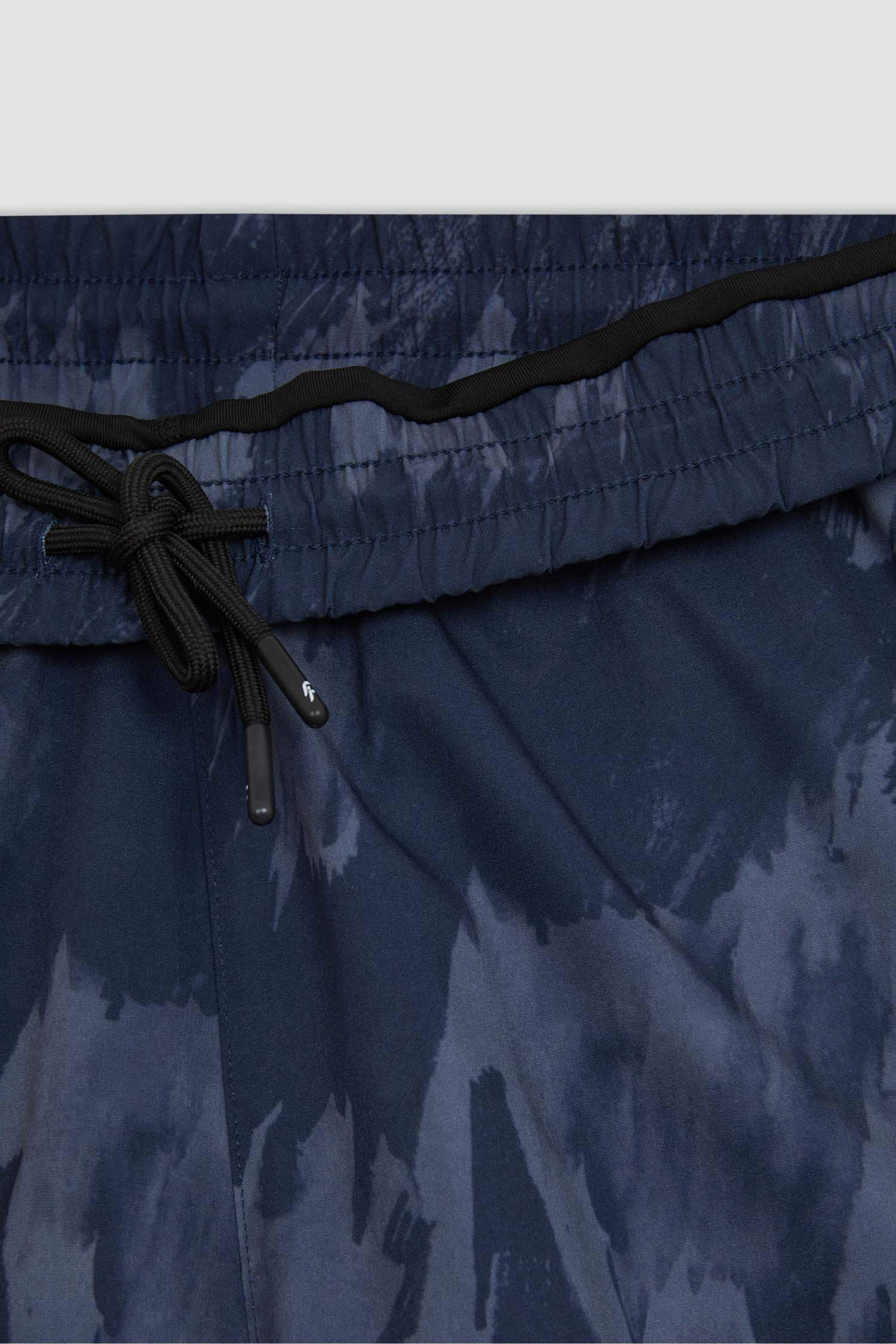 DeFactoFit Slim Fit Dar Kesim Desenli Cepli Taytlı Dokuma Şort