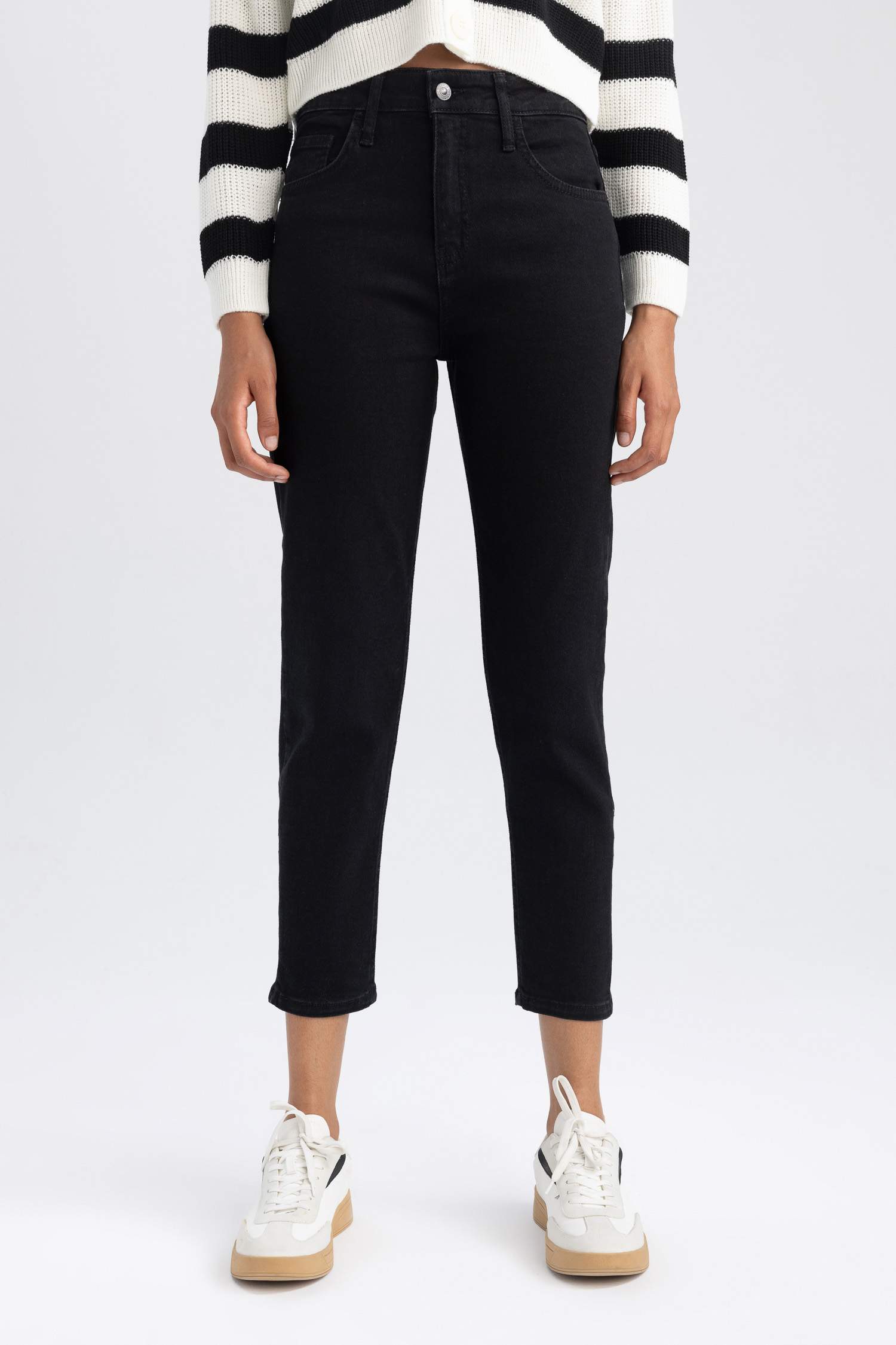 Black Women Comfort Fit Pants 2899164 