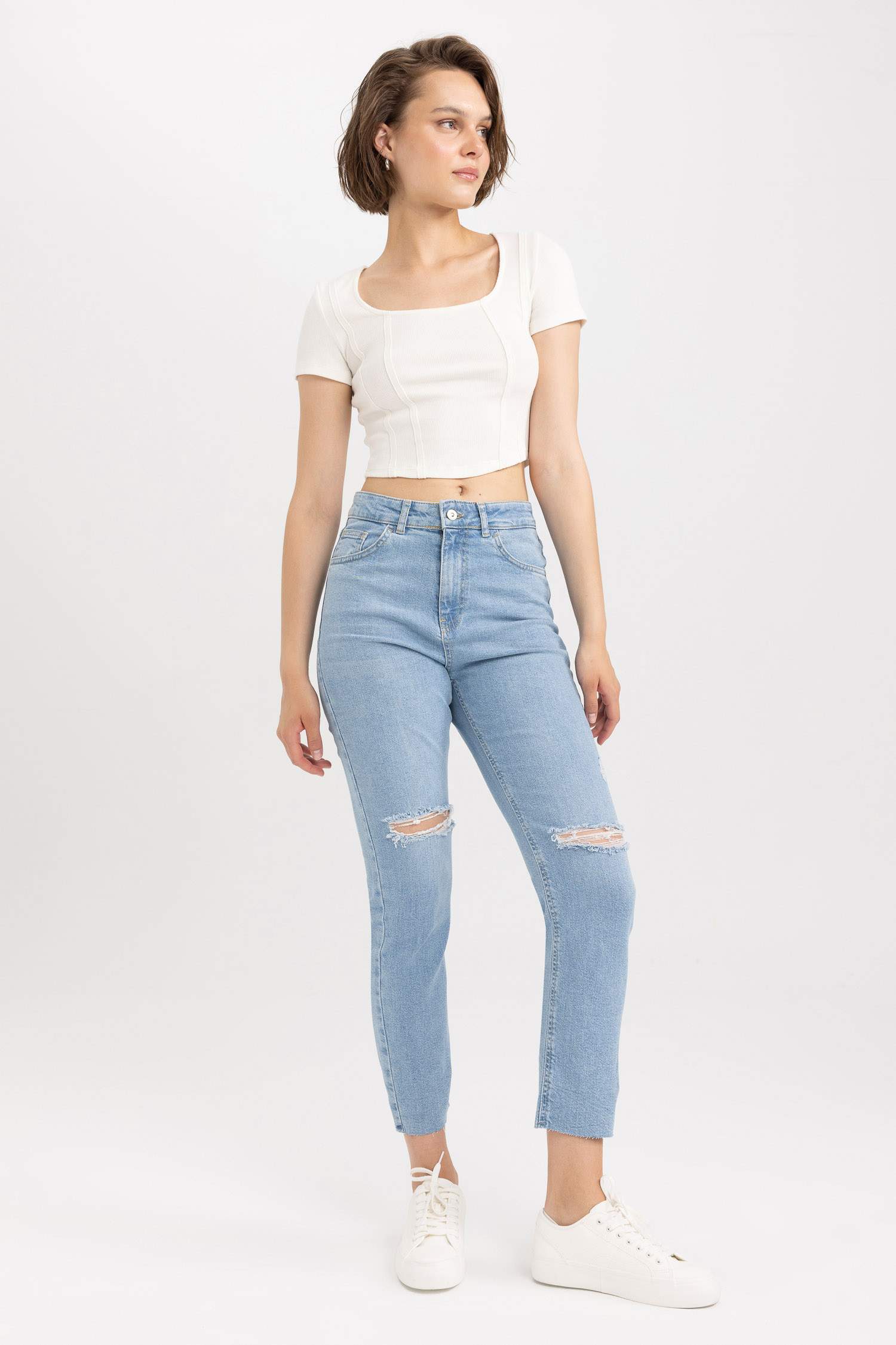 Джинсы Mary Vintage Straght с высокой талией