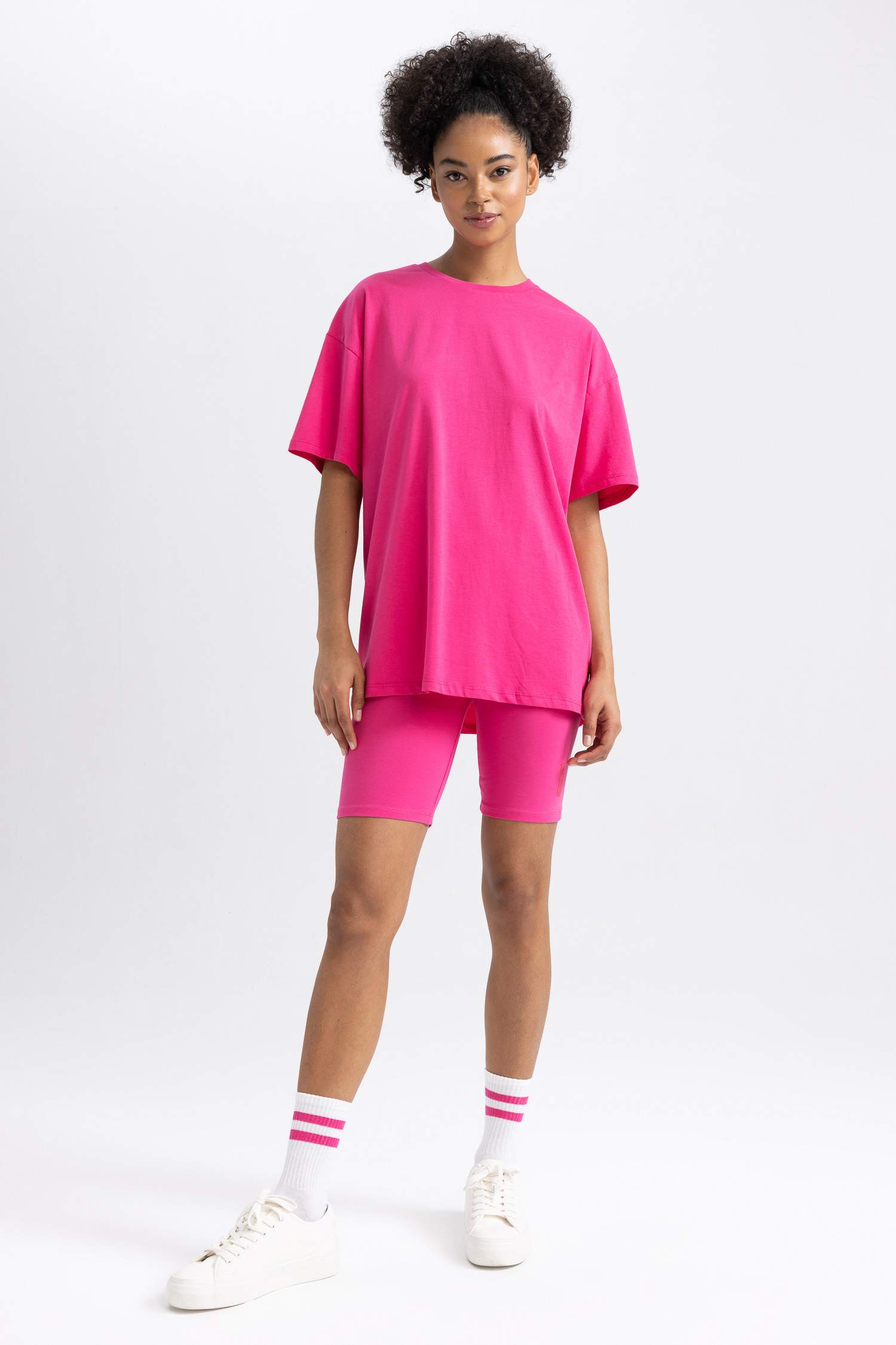 DeFactoFit Biker Sports Printed High Waist Leggings