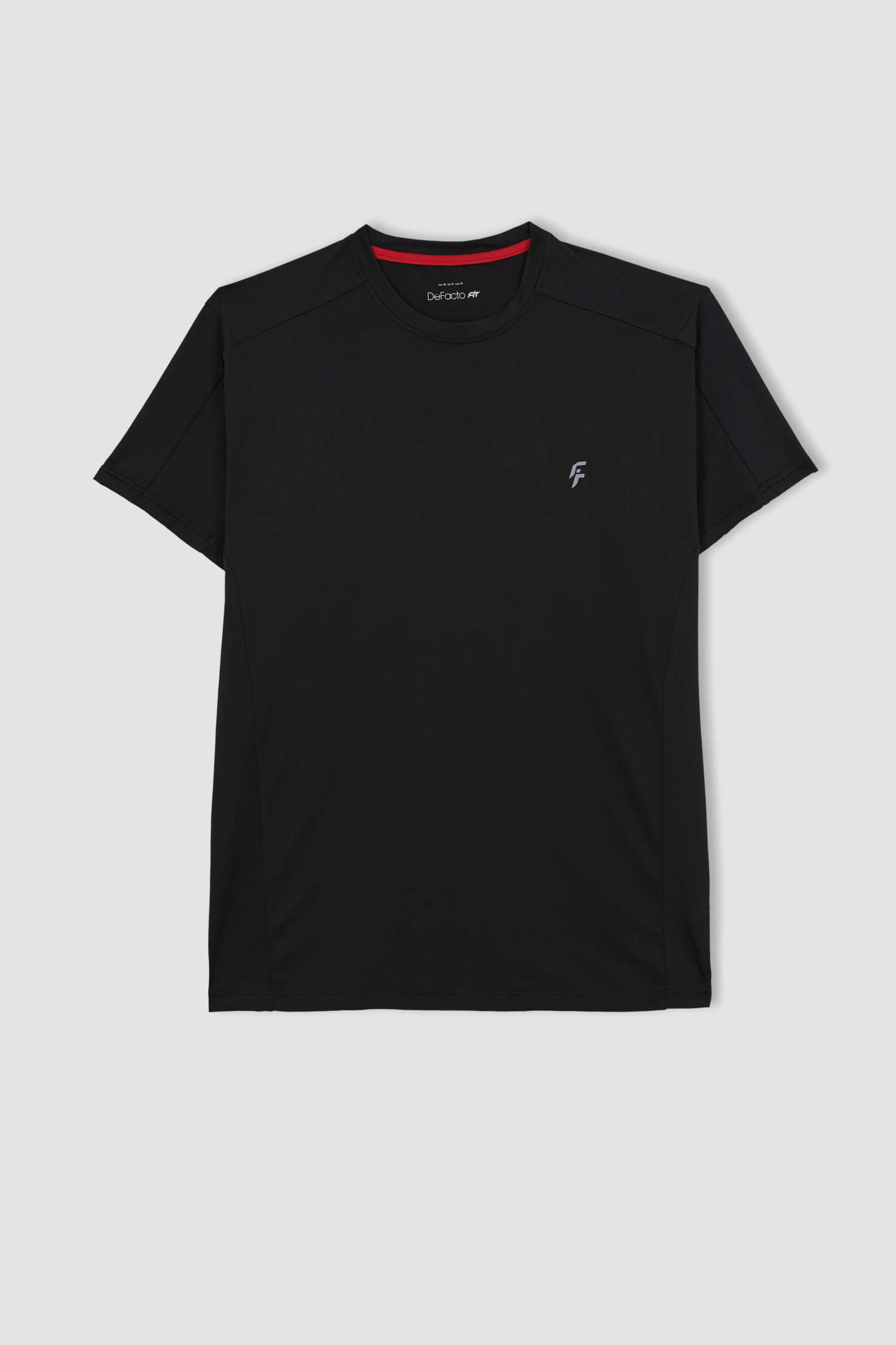 Black MEN Standard Fit Crew Neck Printed T-Shirt 2856063 | DeFacto