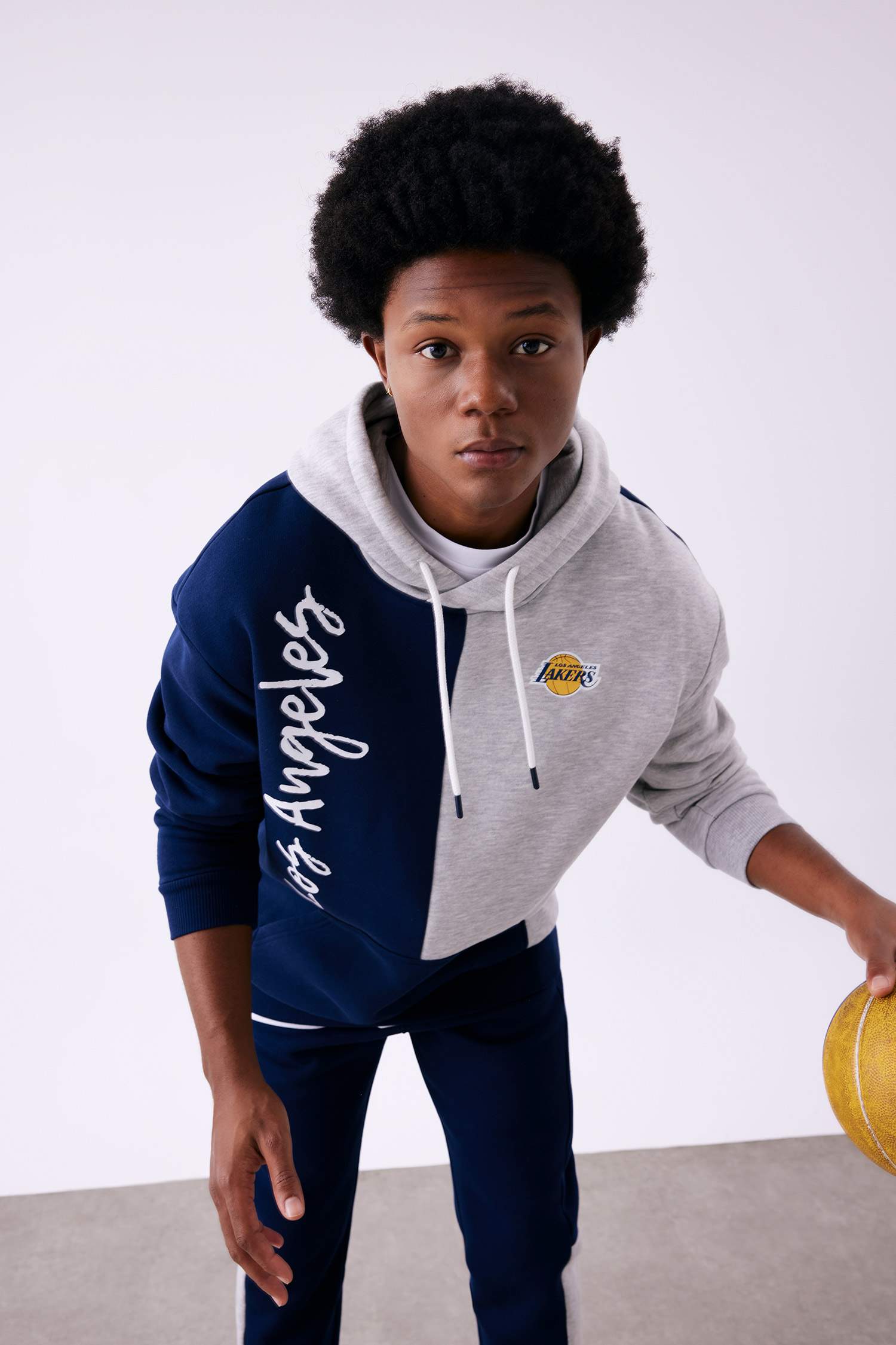 Sweat à capuche Coupe Confort Los Angeles Lakers De Defactofit NBA