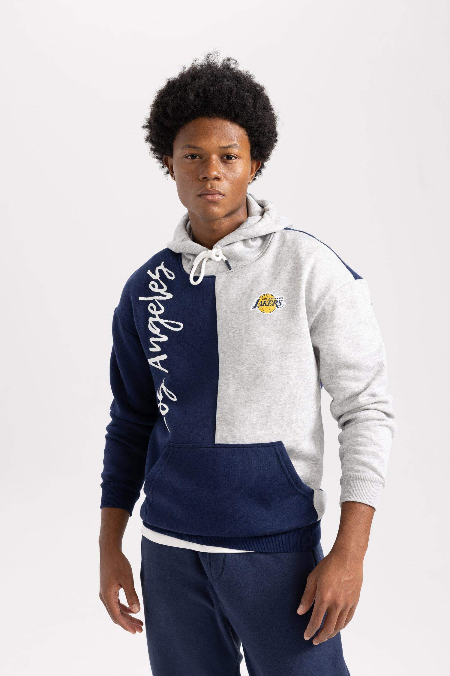 Sweat à capuche Coupe Confort Los Angeles Lakers De Defactofit NBA