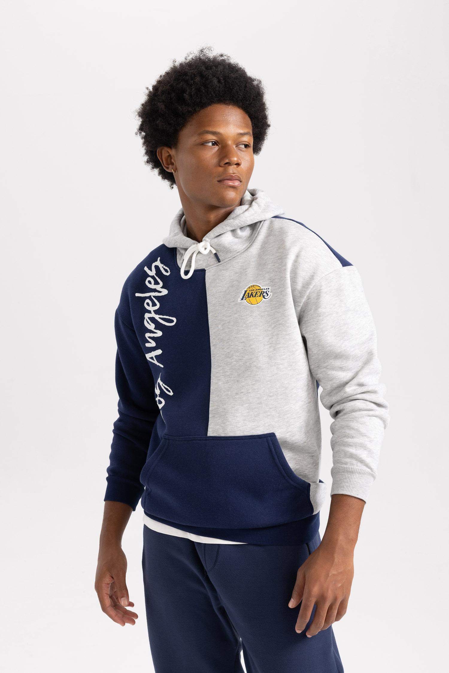 Sweat à capuche Coupe Confort Los Angeles Lakers De Defactofit NBA