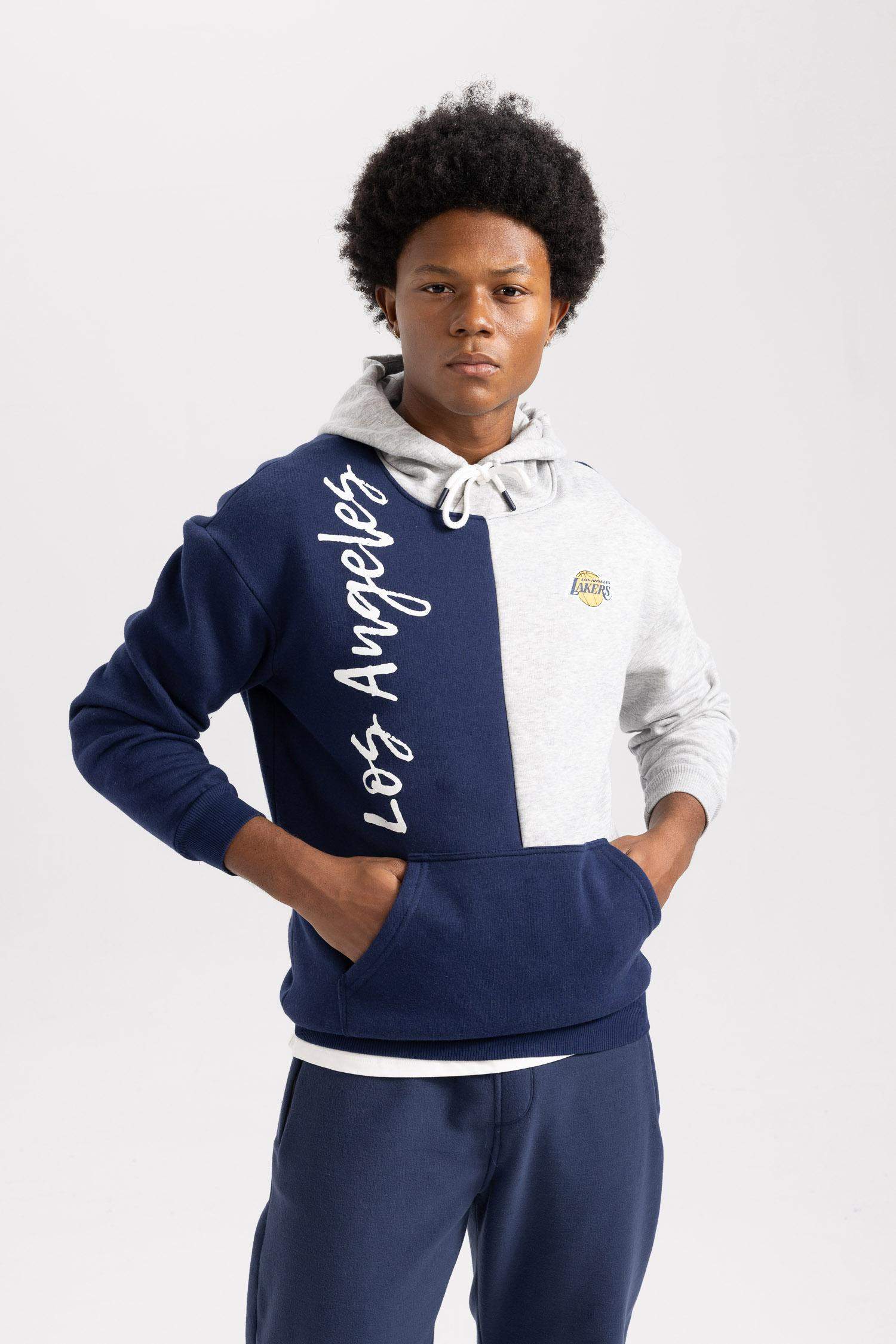 Sweat à capuche Coupe Confort Los Angeles Lakers De Defactofit NBA