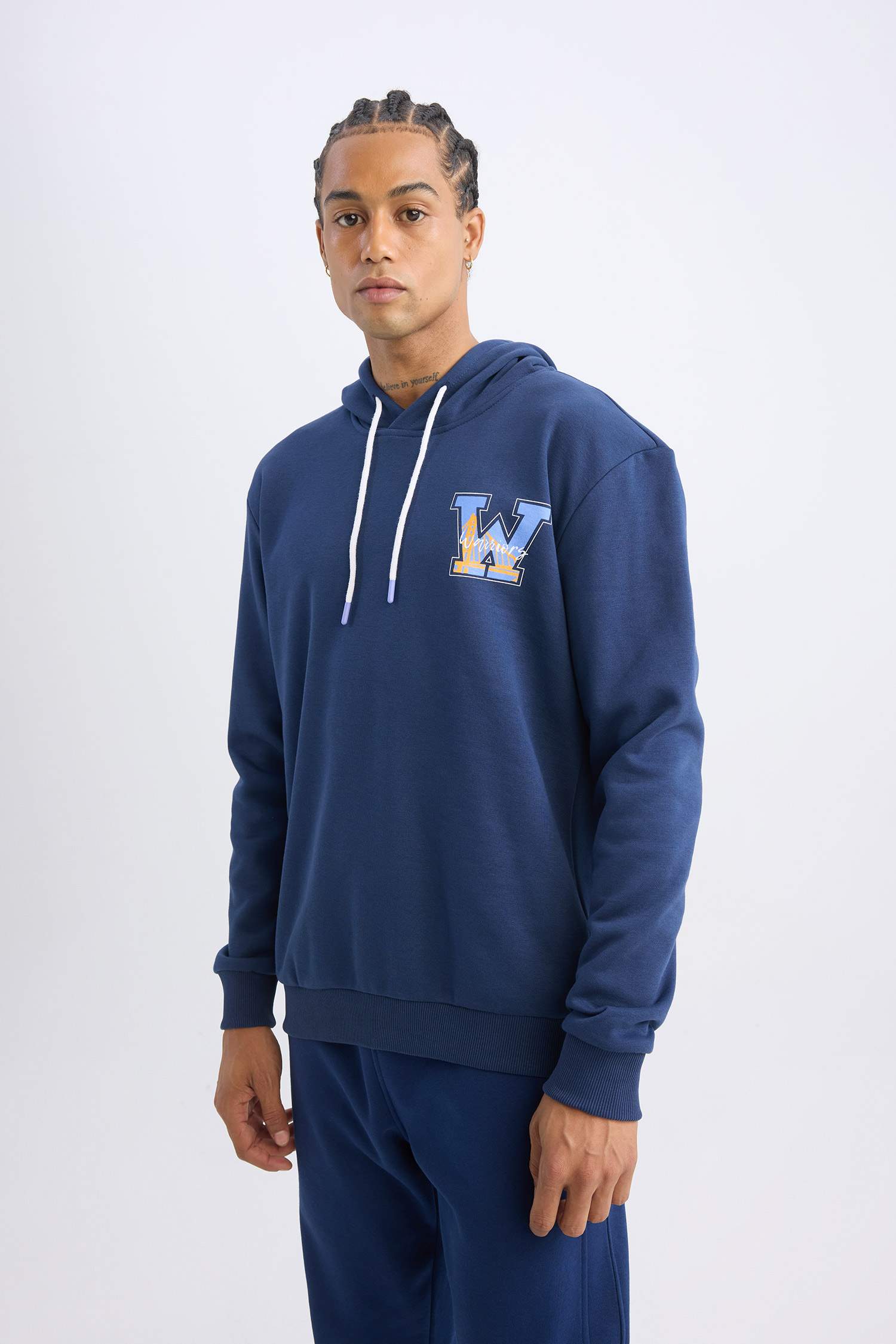 سويت شيرت قصة عادية قماش سميك من غولدن ستيت واريورز