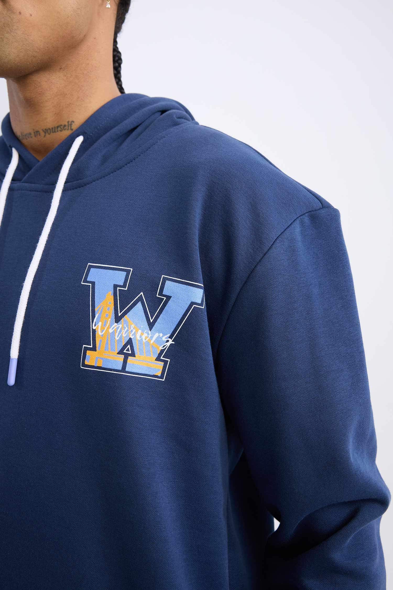 سويت شيرت قصة عادية قماش سميك من غولدن ستيت واريورز