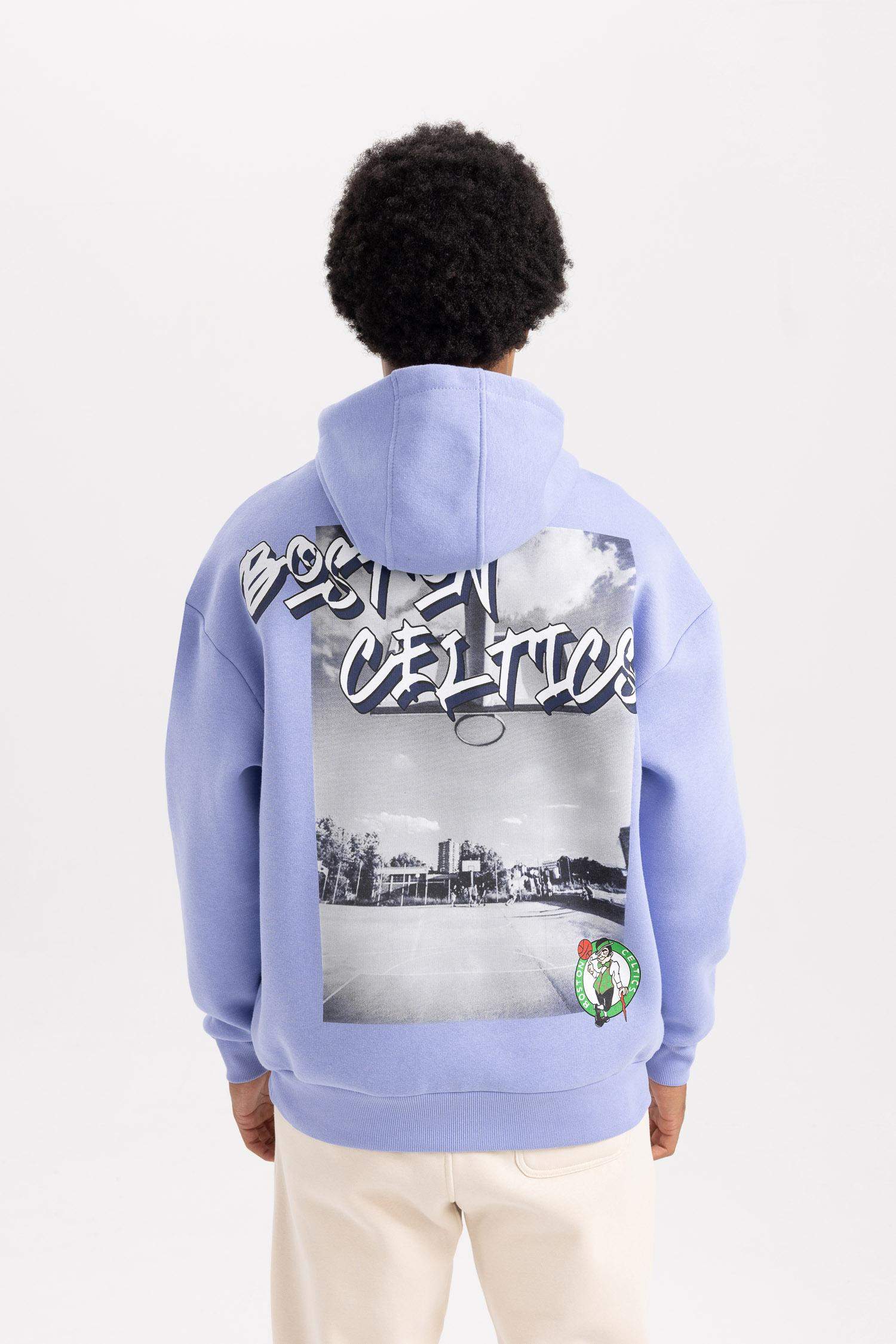 Свитшот оверсайз NBA Boston Celtics с капюшоном, DeFactoFit