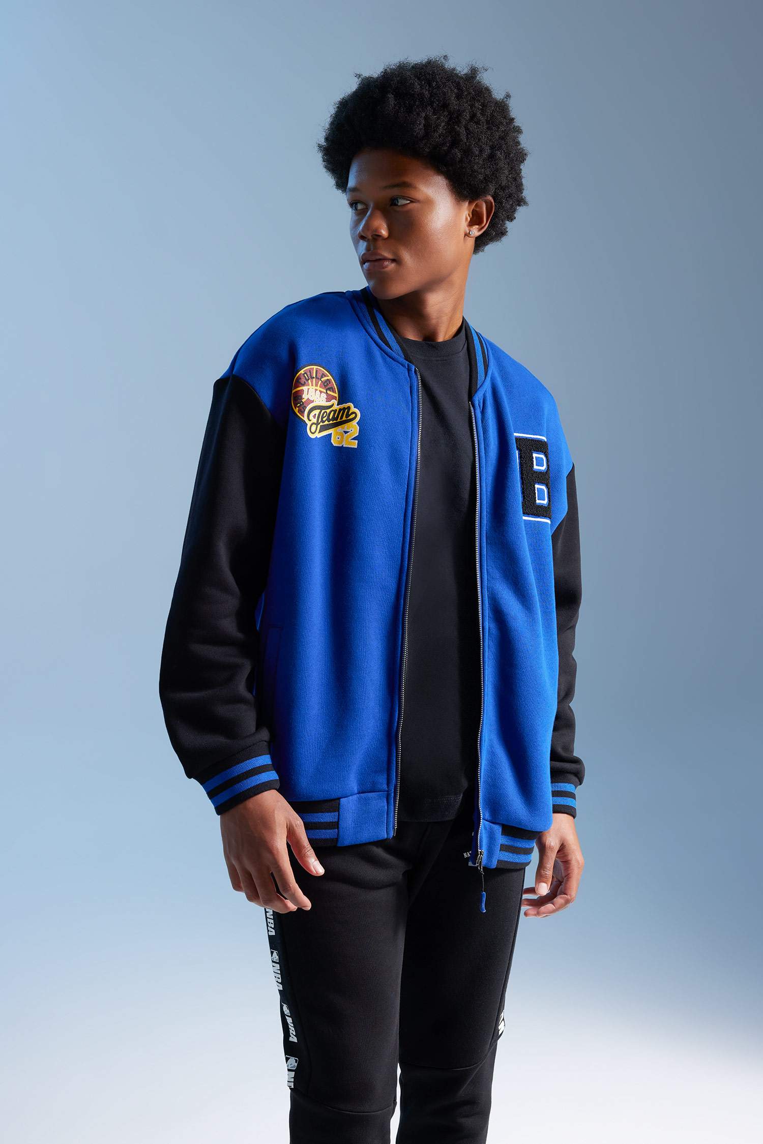 DeFactoFit Oversize Fit Back Printed Bomber Jacket