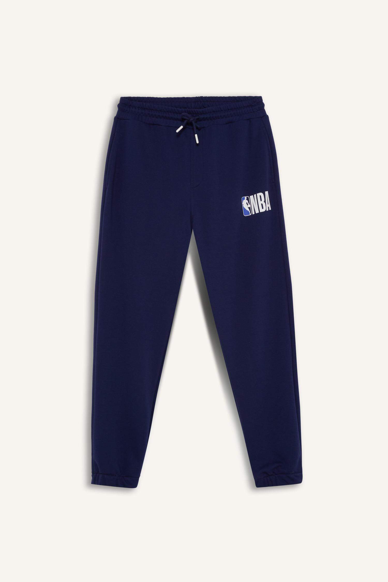 DeFactoFit NBA Wordmark Jogger Eşofman Altı Standart Fit Cepli Beli Bağcıklı 