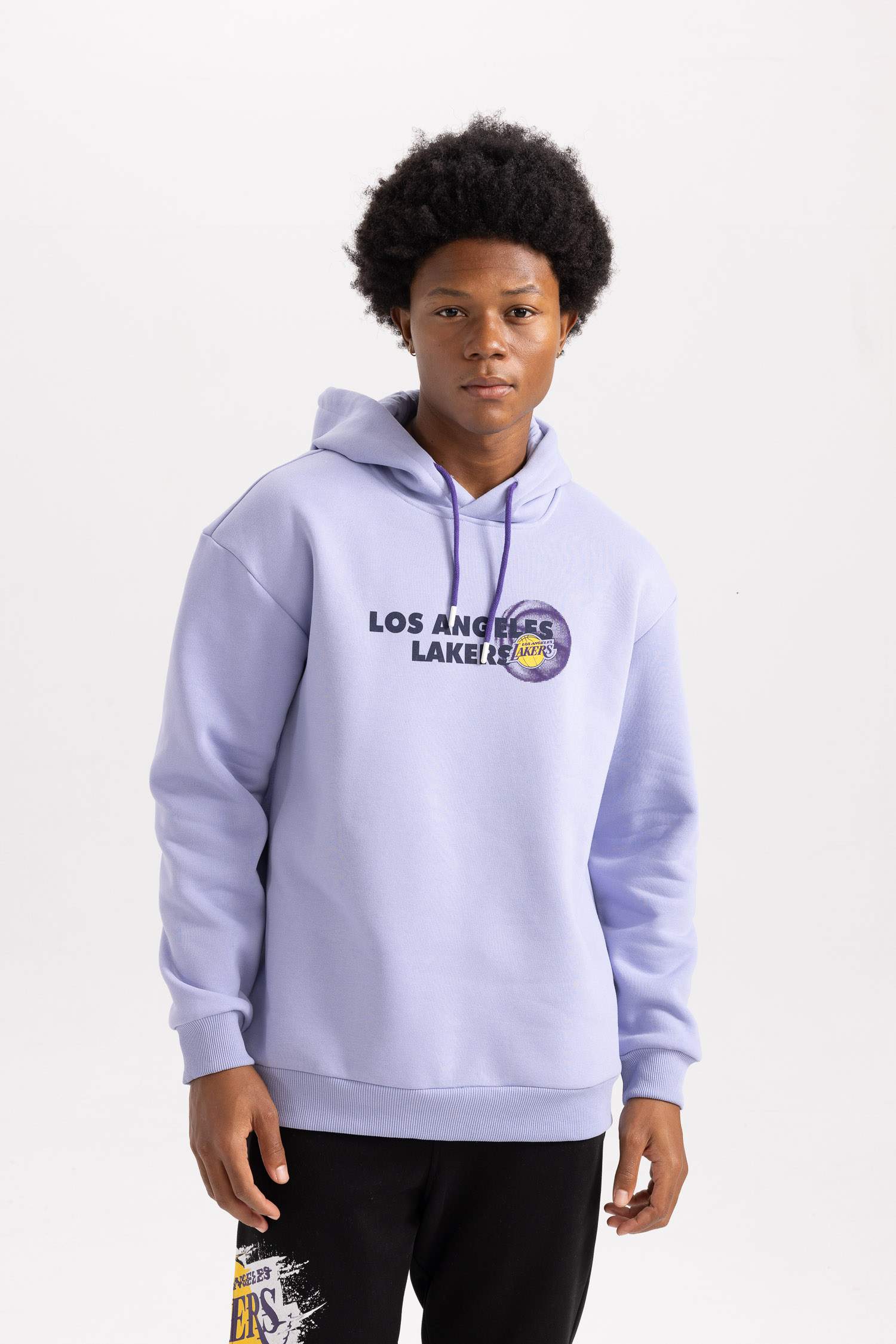 Sweat à Capuche Coupe Oversize De Defactofit NBA Los Angeles Lakers