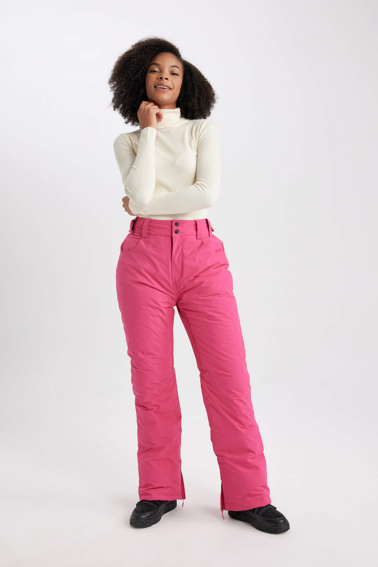 Pink Woman DeFactoFit Regular Fit Ski Trousers 2854532 | DeFacto
