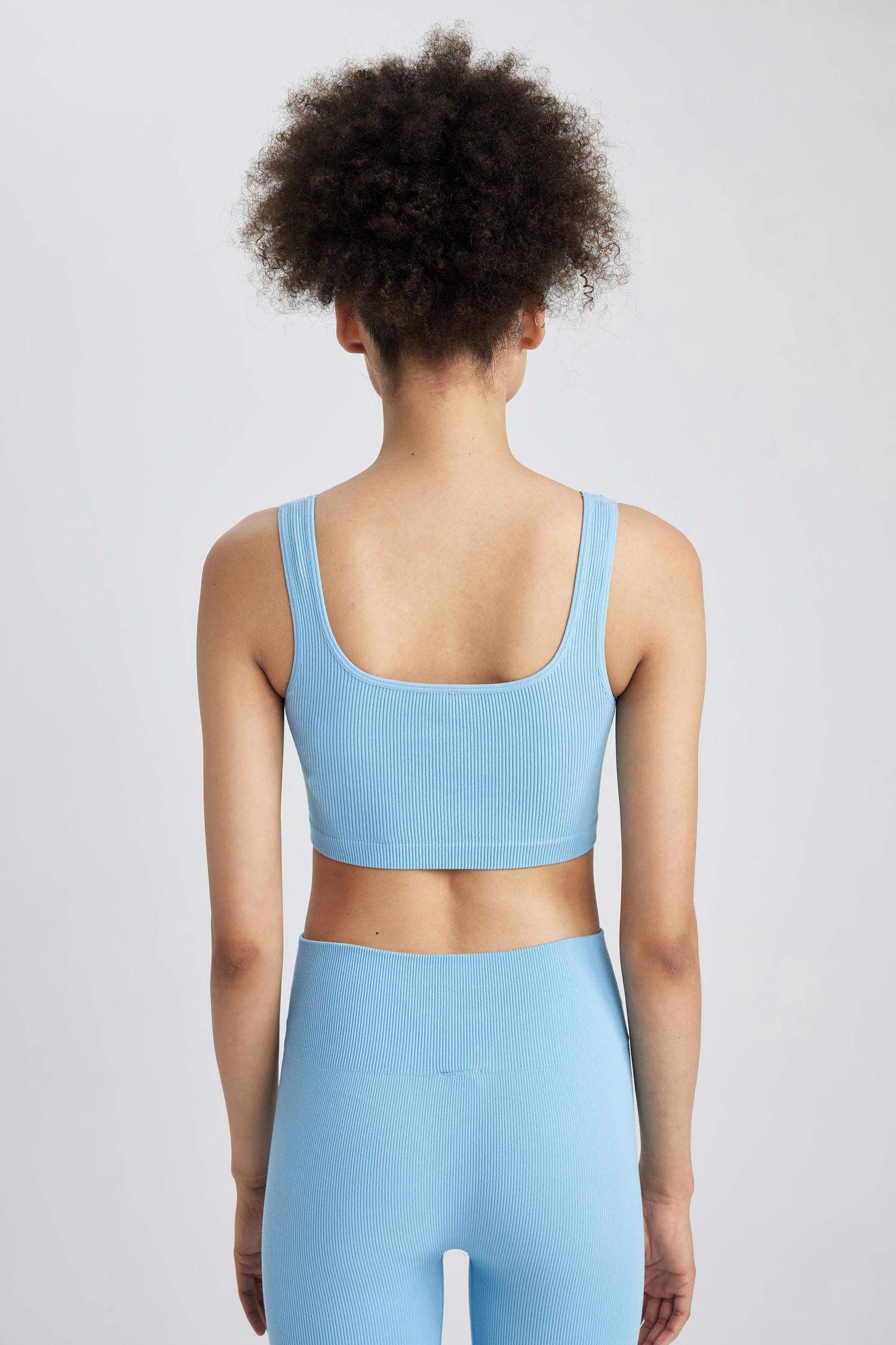 Crew Neck Sports Crop Top Bralet