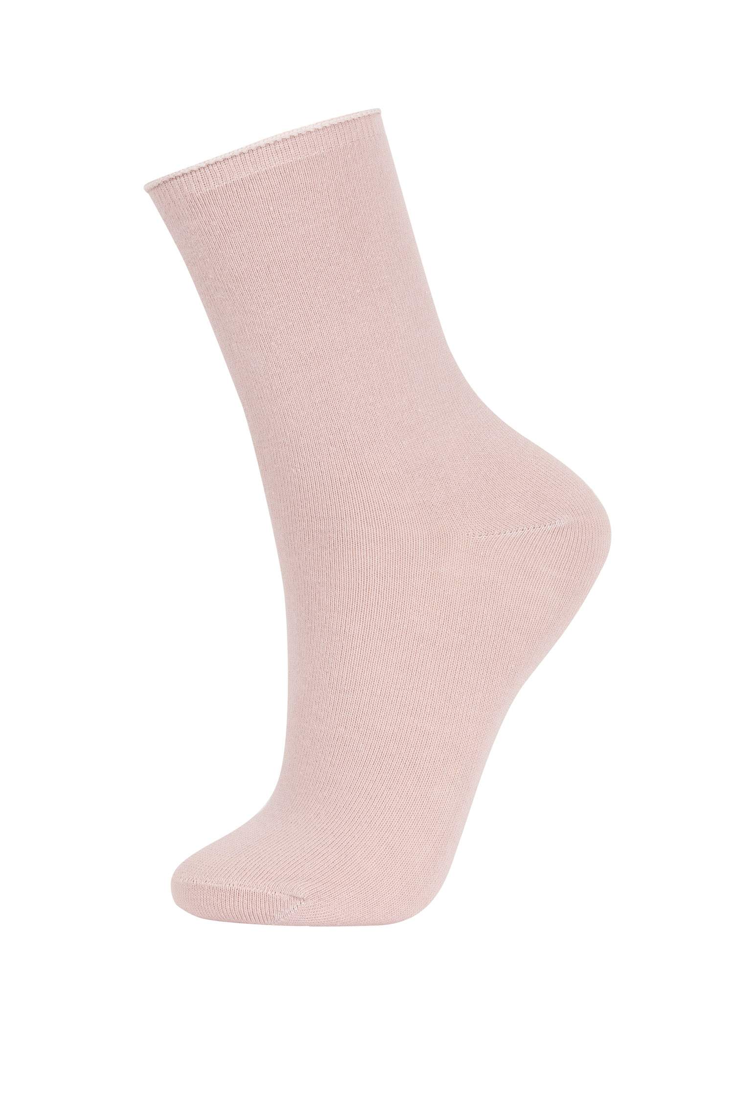 Kadın 3'lü Pamuklu Uzun Çorap