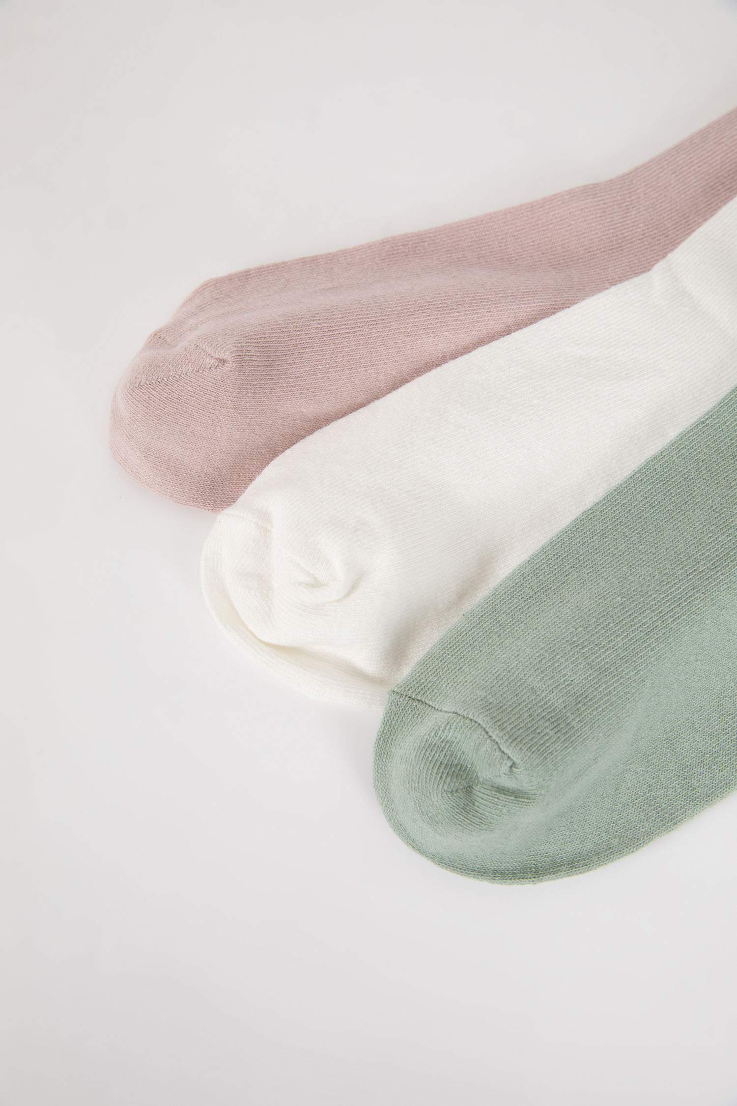 Kadın 3'lü Pamuklu Uzun Çorap