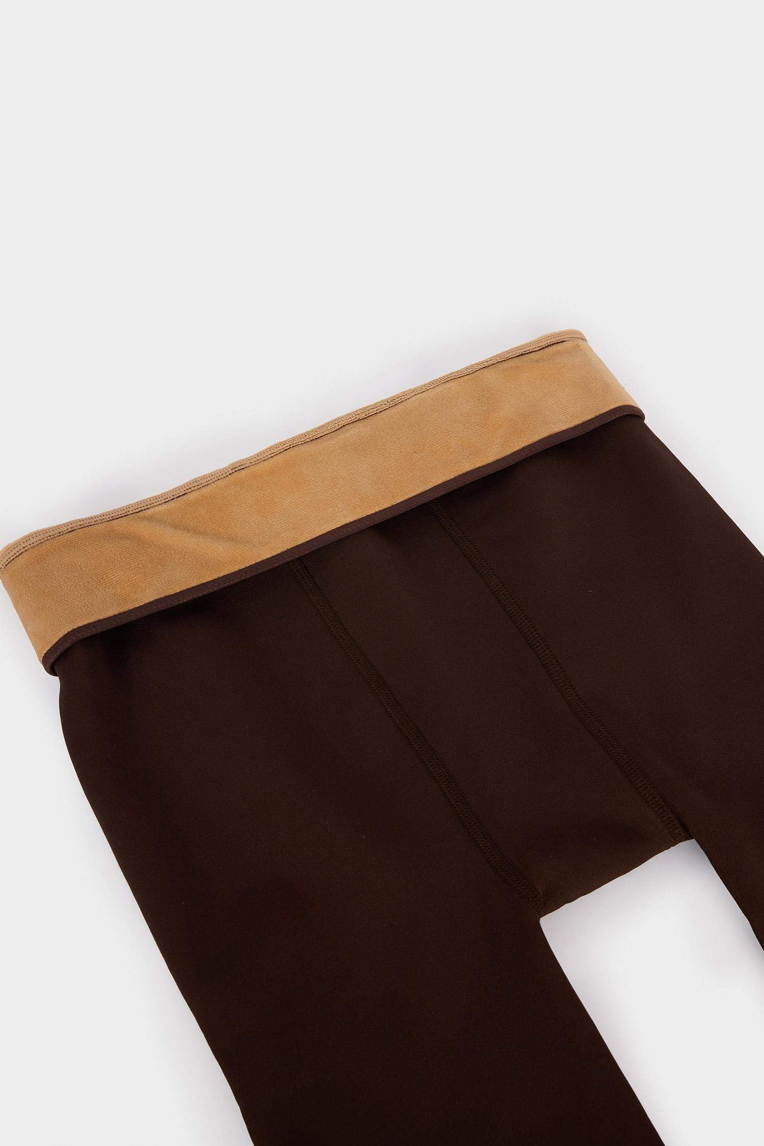 Kadın Kahve Termal Külotlu Çorap