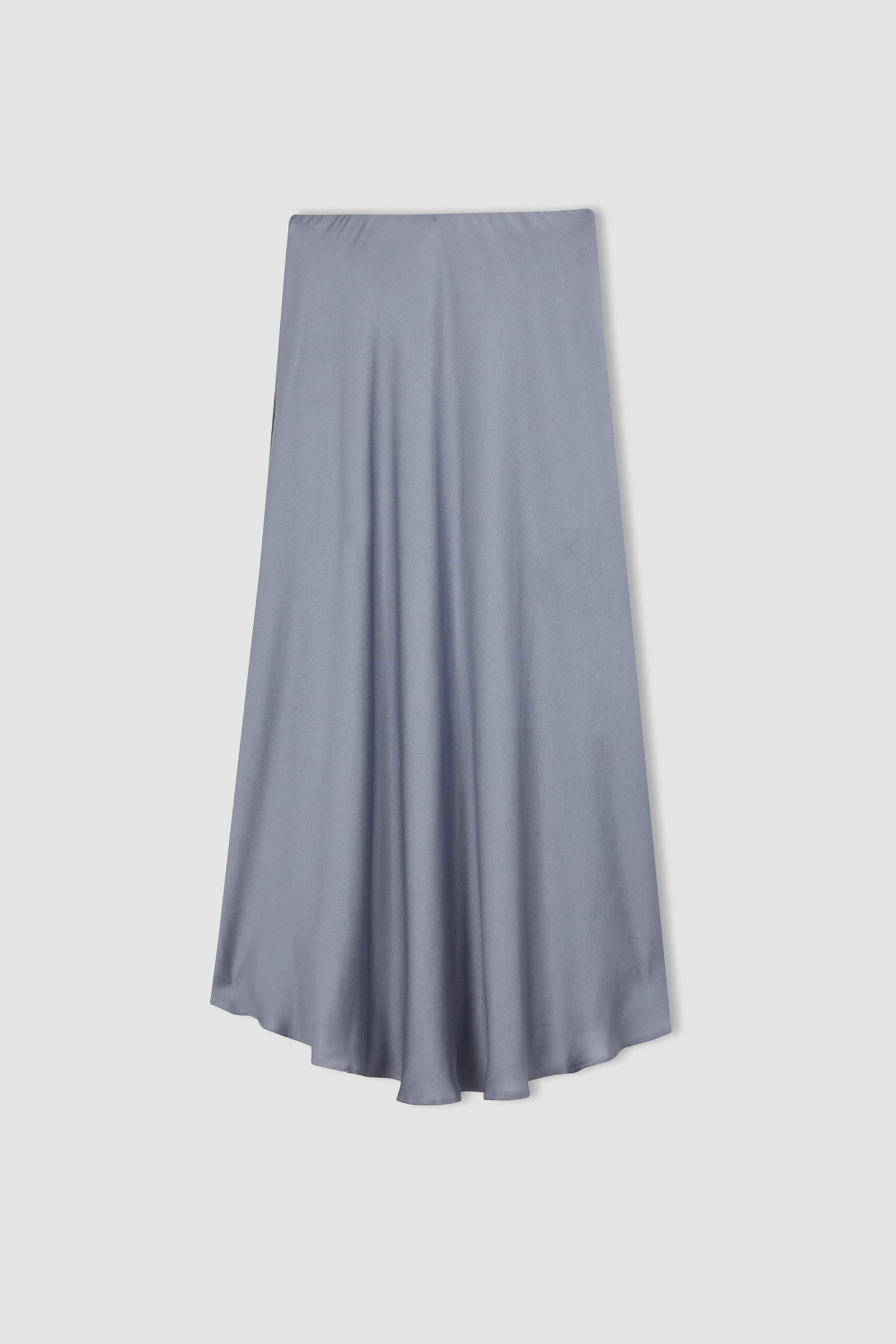 Grey Woman A Cut Satin Skirt 2834340 | DeFacto