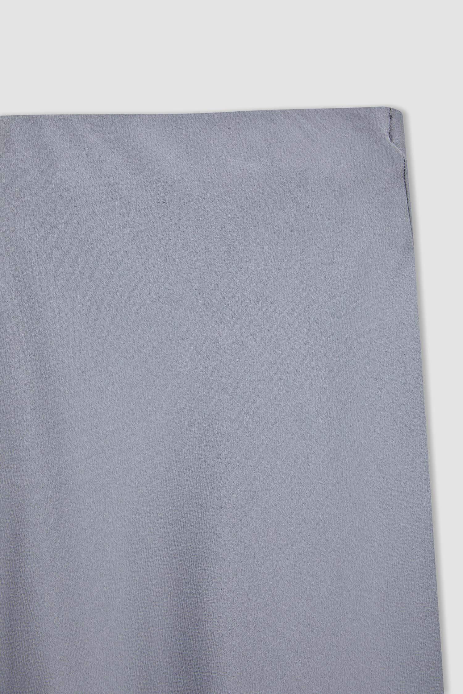 A Cut Satin Skirt