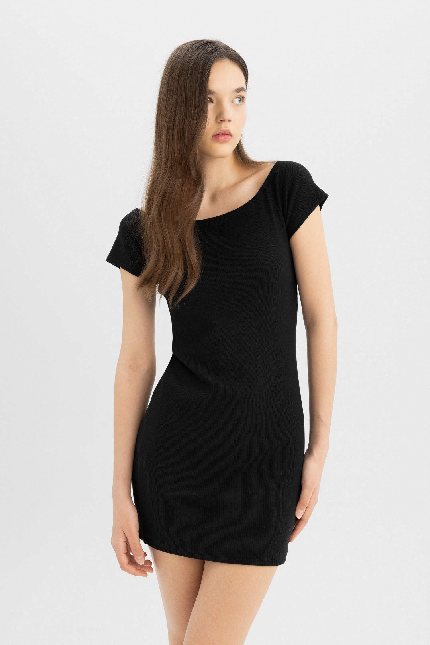 Платье мини базовое с коротким рукавом, Coool