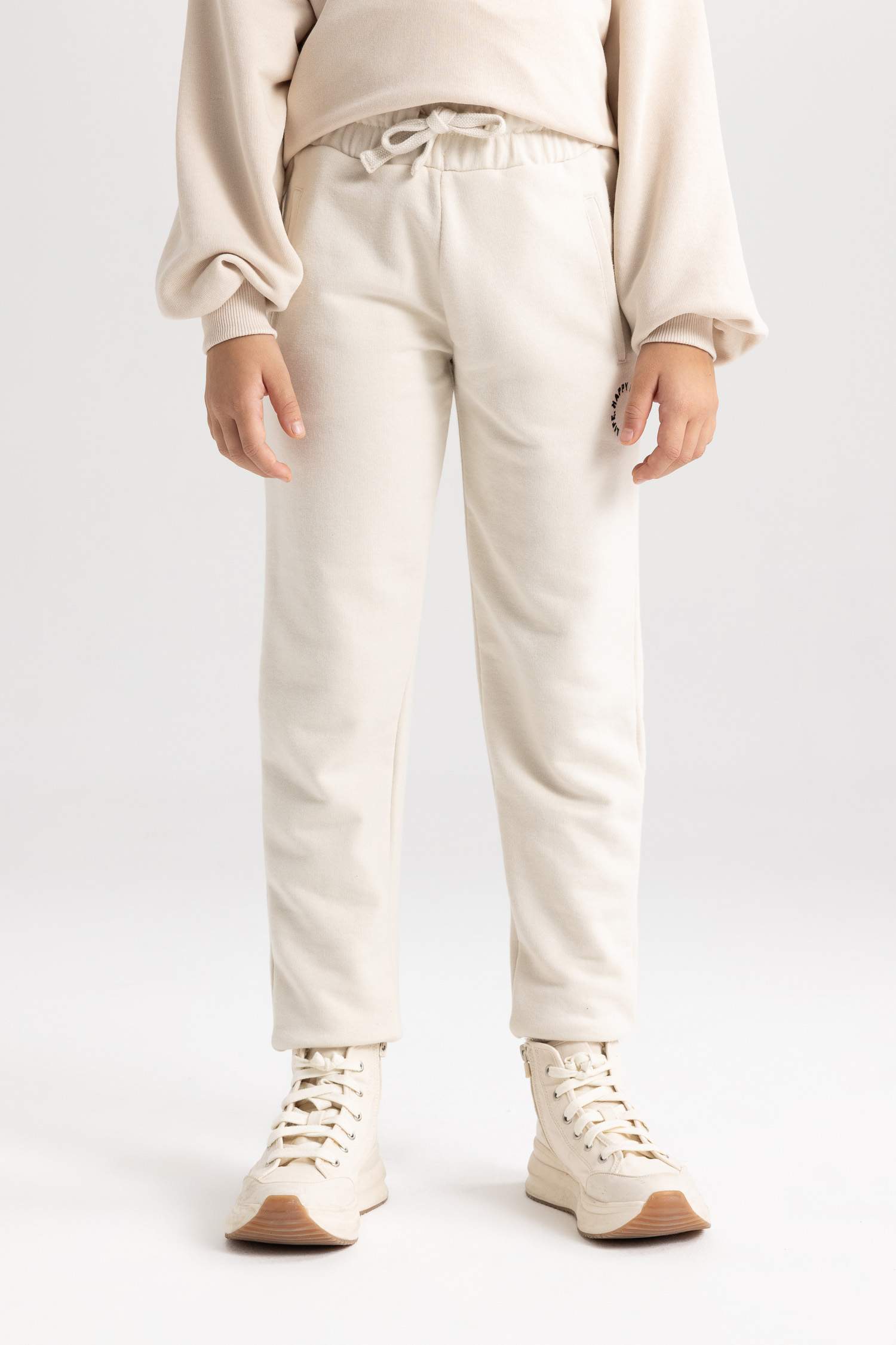 Штаны джоггеры с принтом для девочек, Школьная коллекция