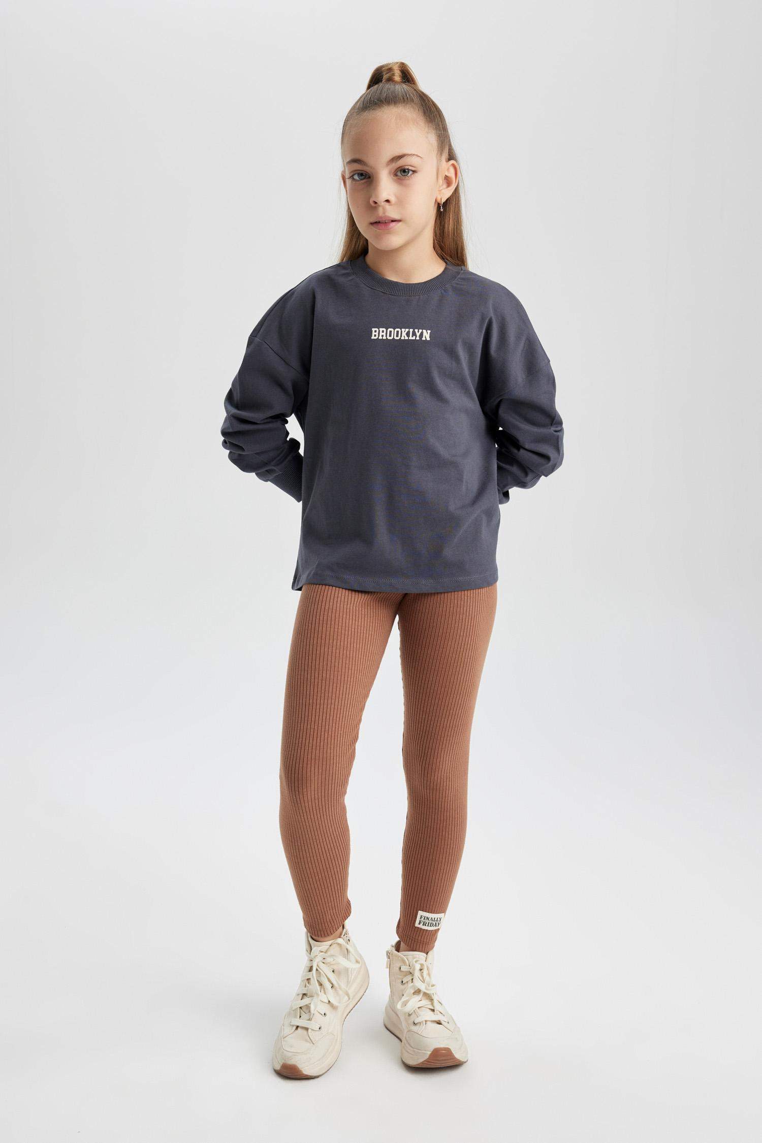 Girl Long Ribbed Camisole Leggings