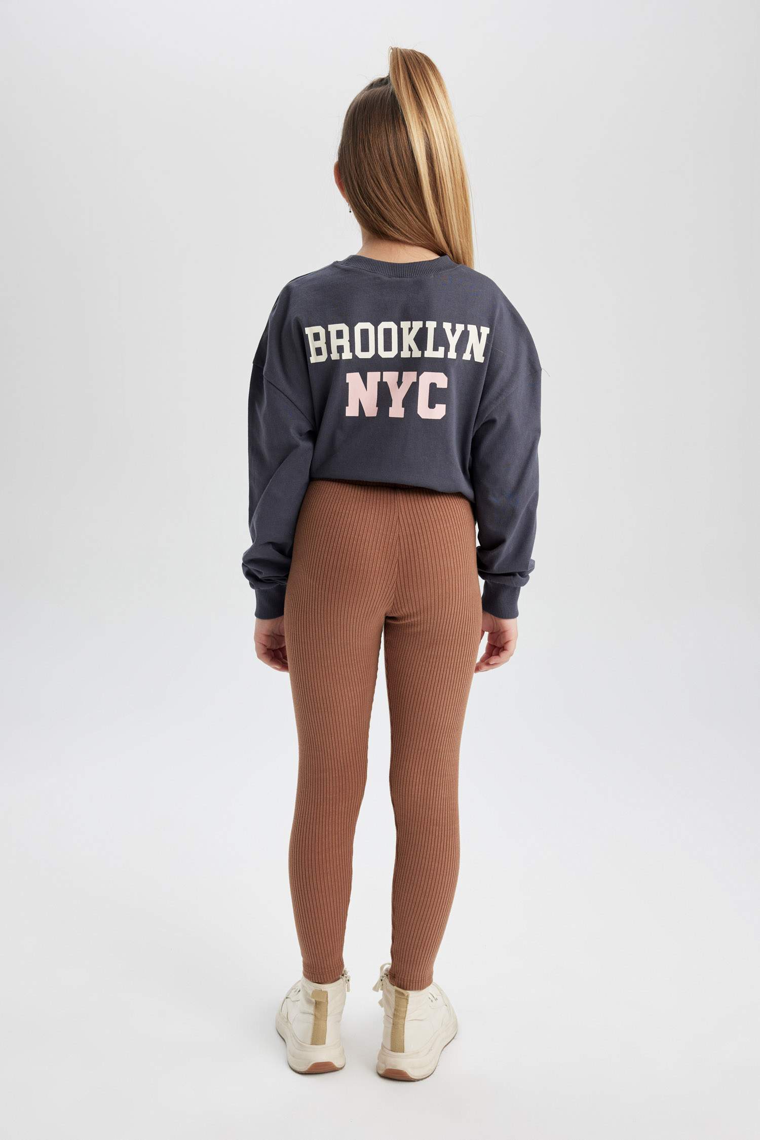 Girl Long Ribbed Camisole Leggings