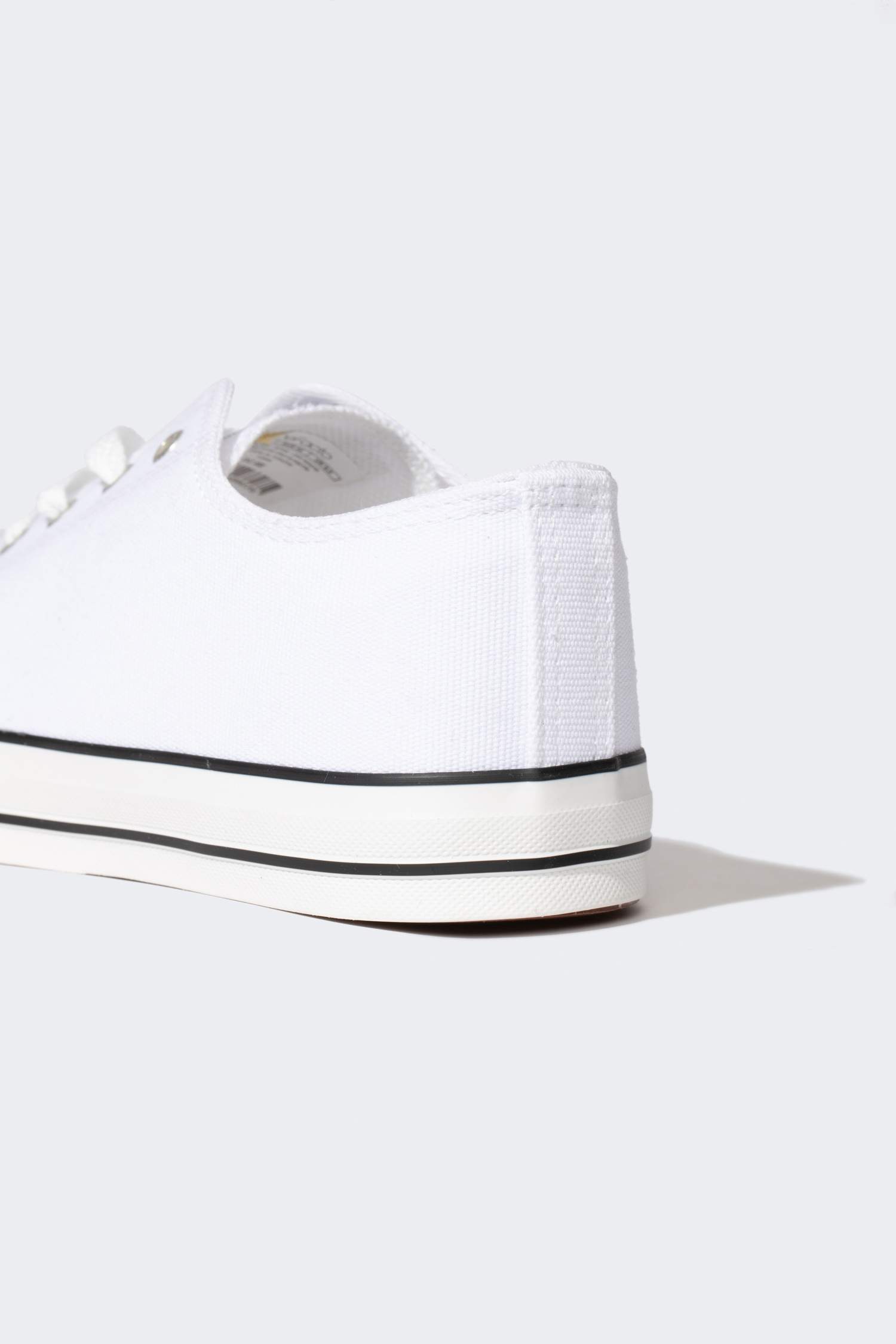 Beyaz Erkek Erkek Düz Taban Bağcıklı Keten Sneaker 3059542 | DeFacto