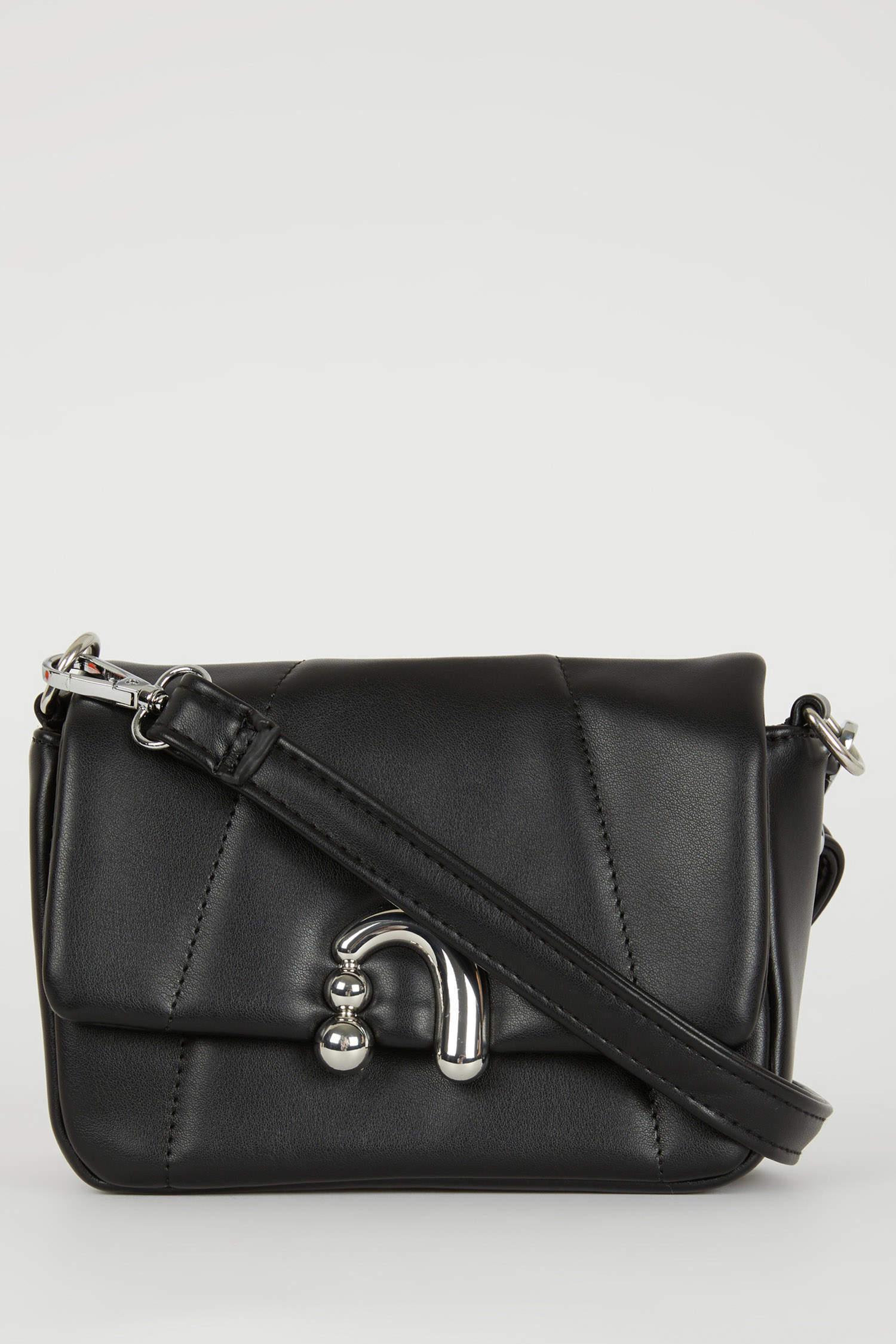 Black WOMEN Faux Leather Crossbody Bag 2926892 | DeFacto