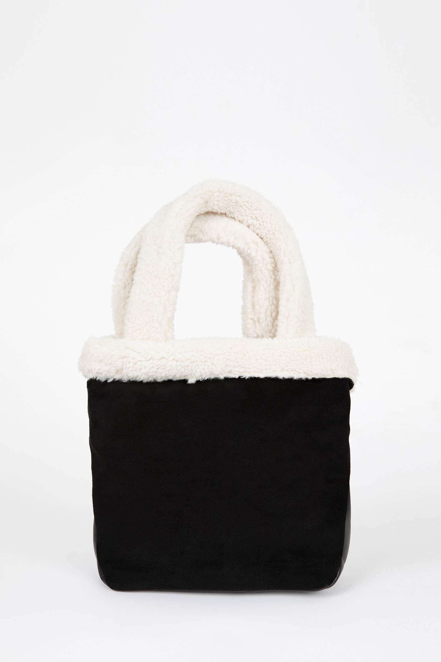 Kadın Teddy Detaylı Süet El Çantası