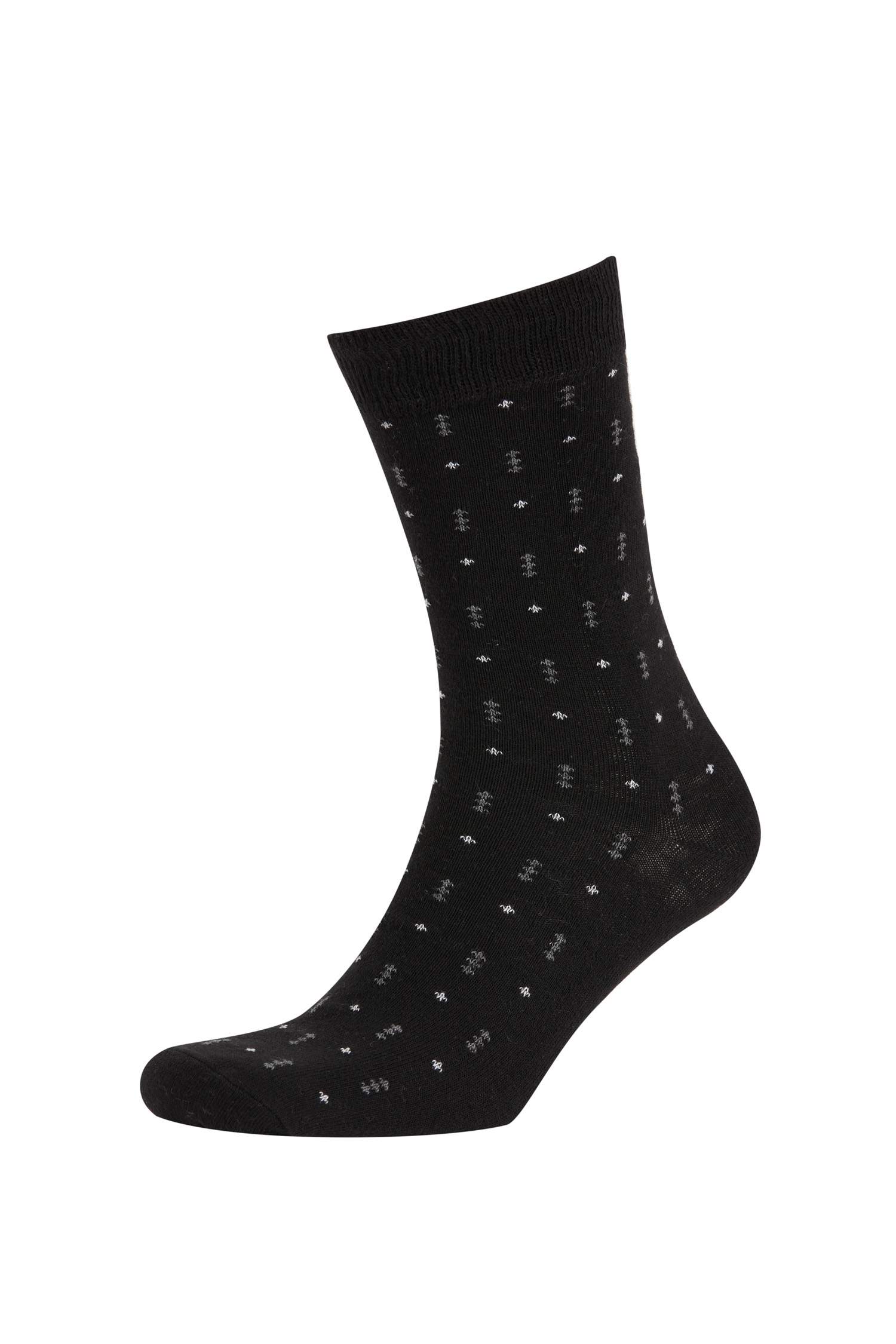 Erkek 5'li Pamuklu Uzun Çorap