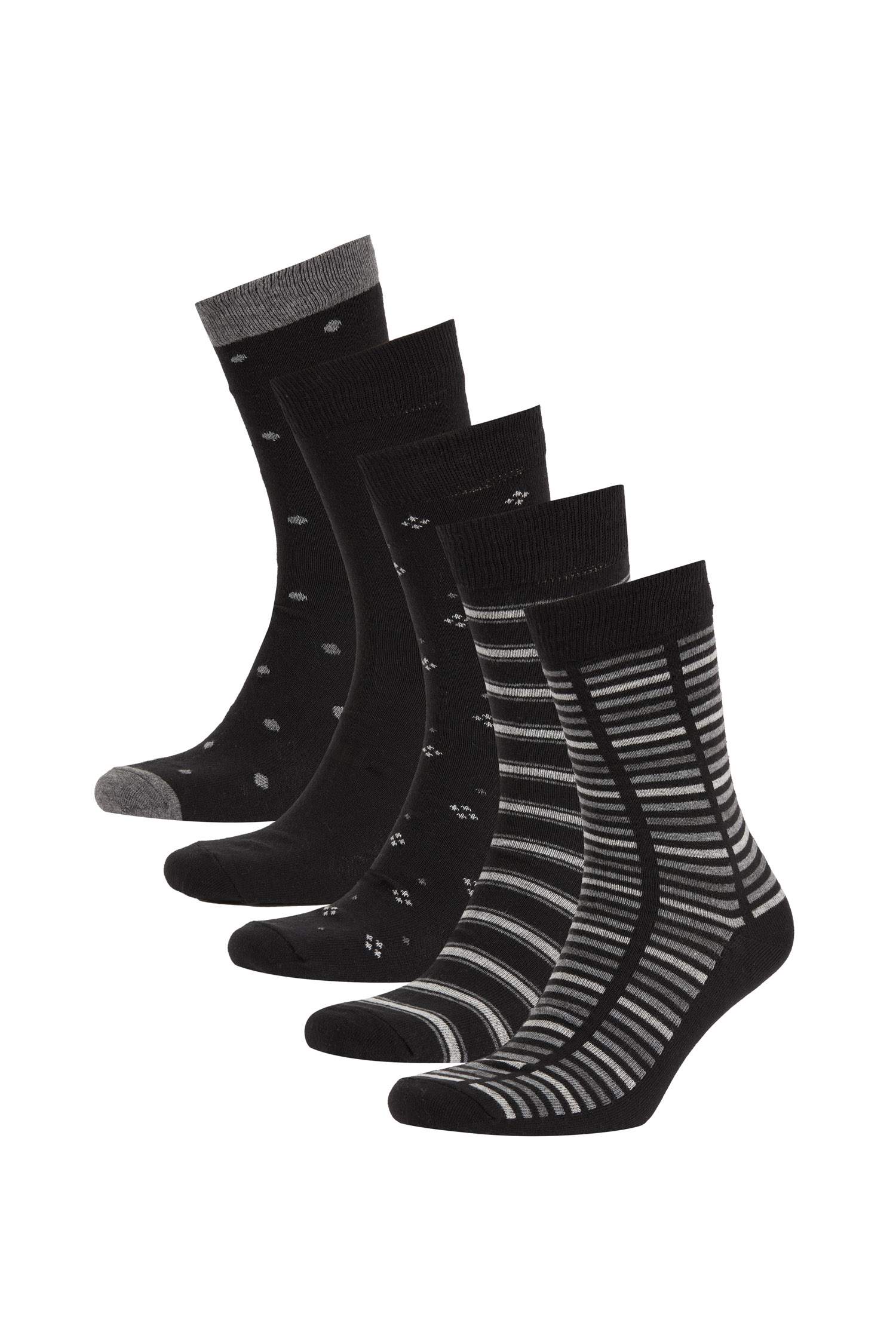 جوارب طويلة قطن - 5 قطع