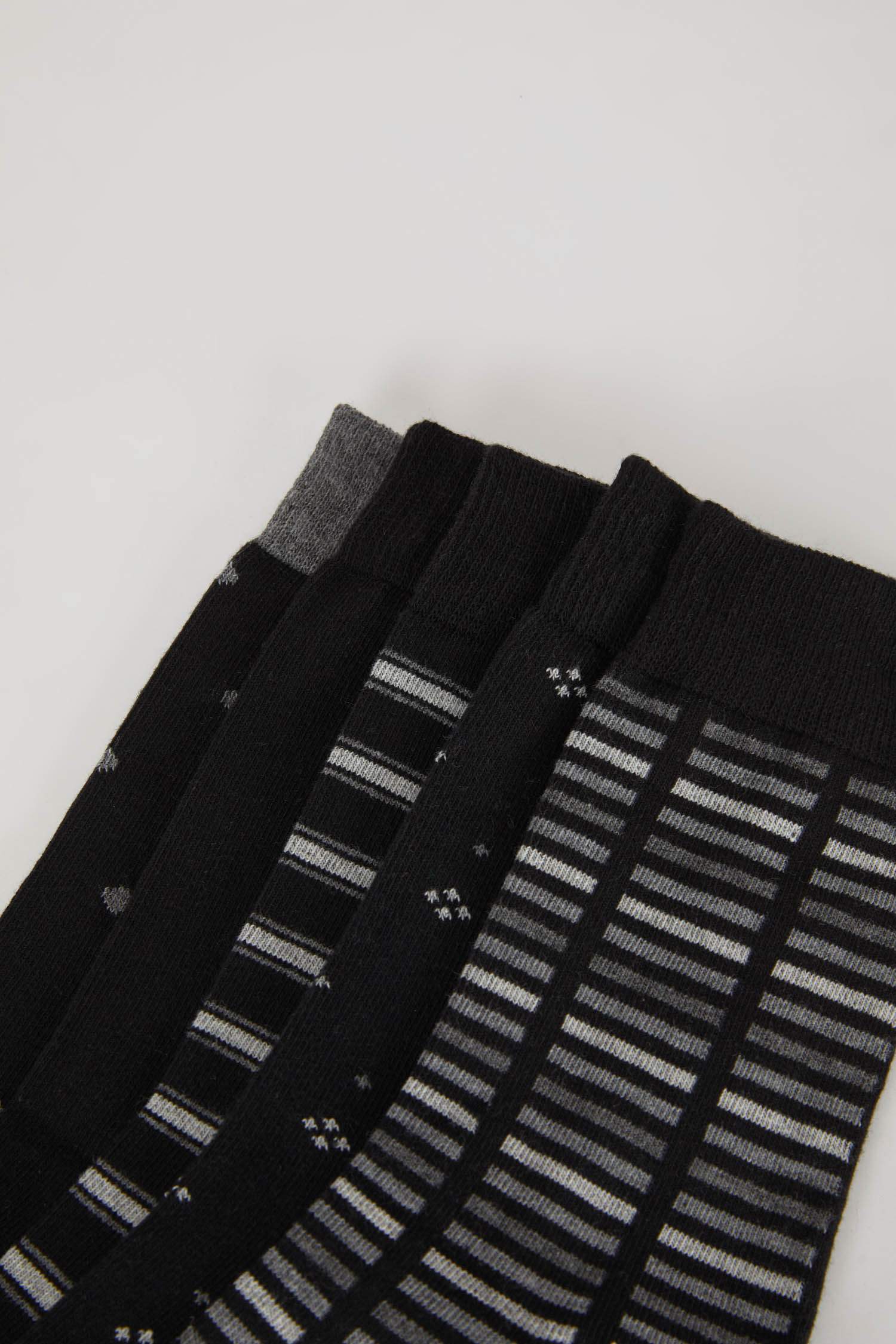 جوارب طويلة قطن - 5 قطع