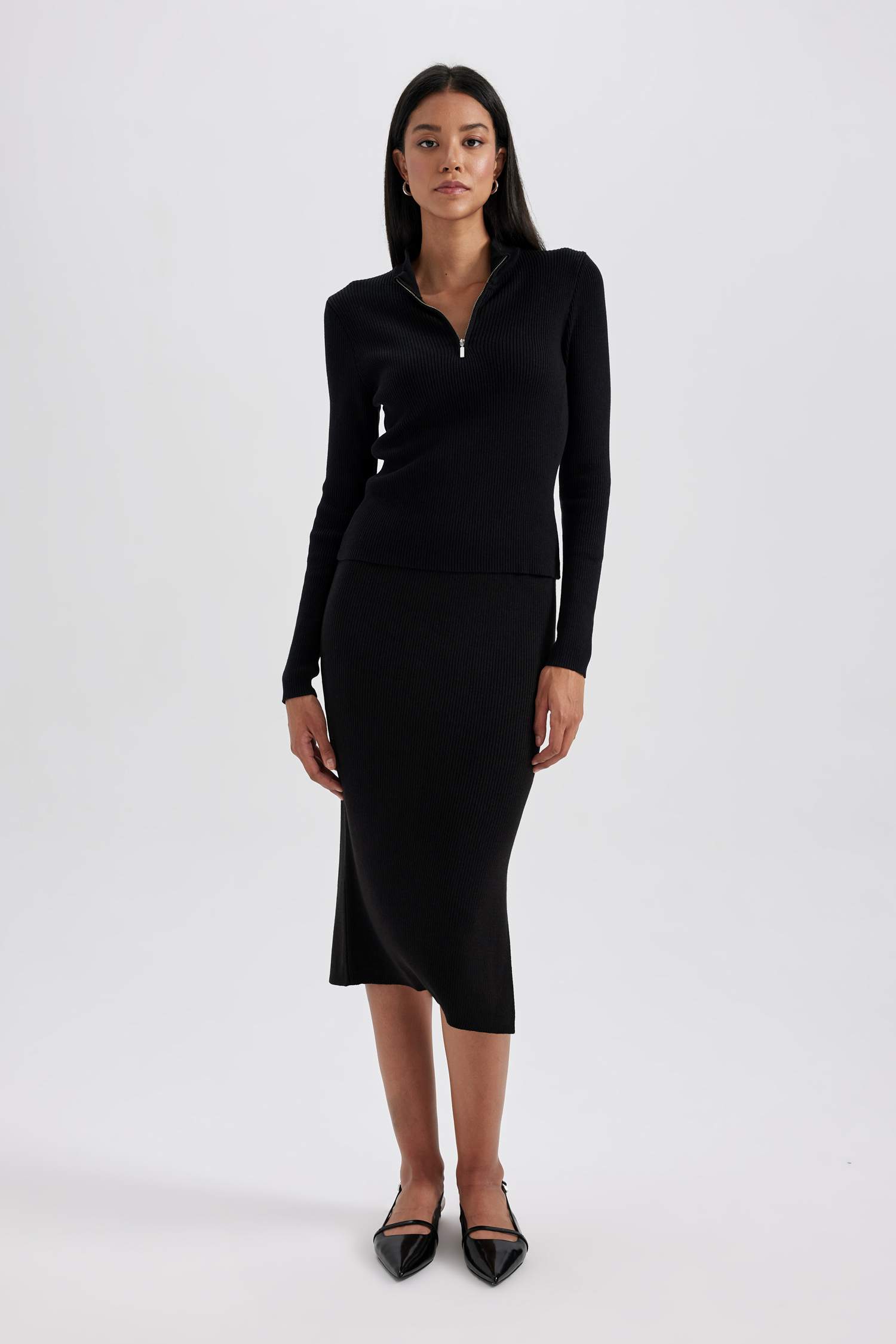 Свитер на молнии