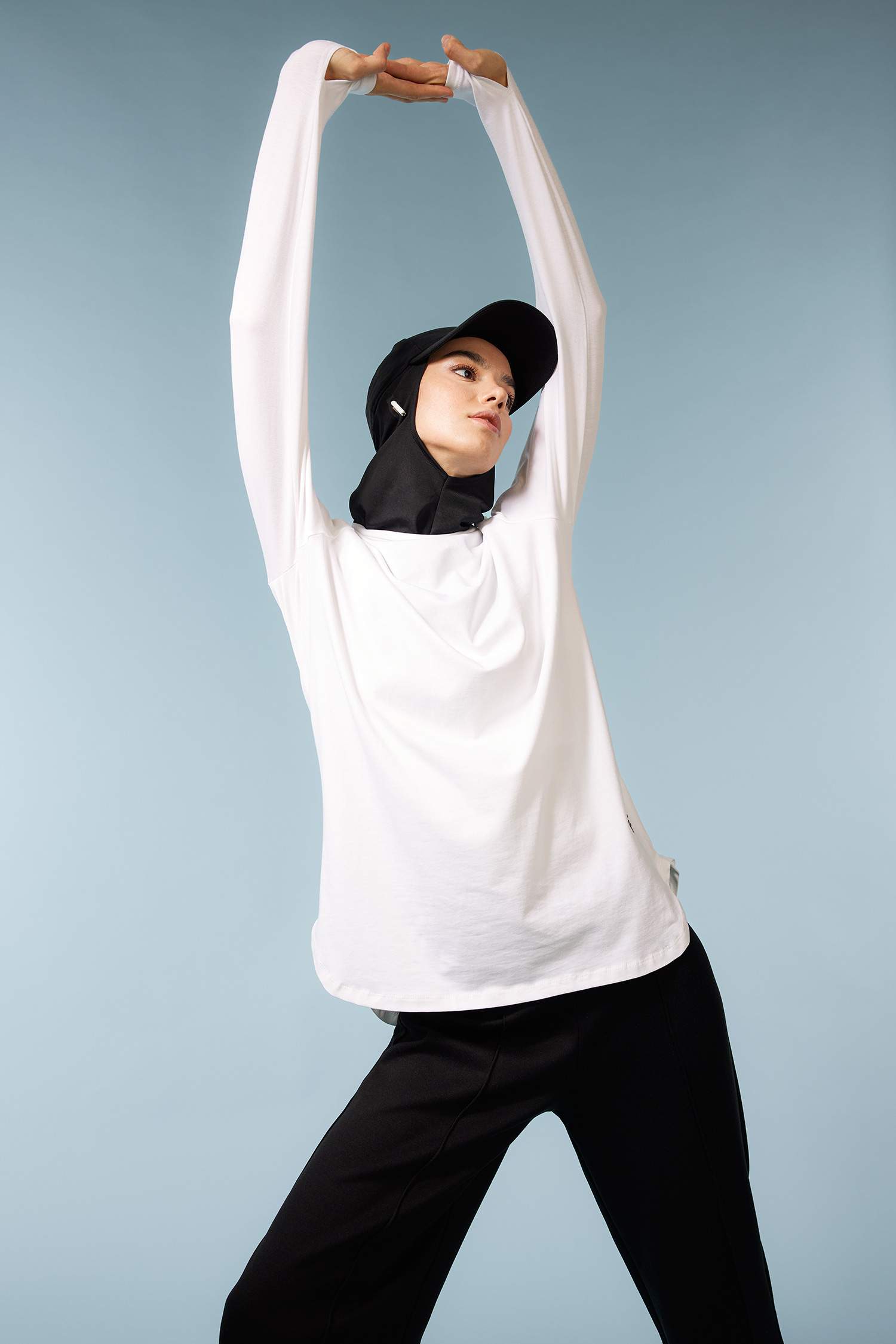 DeFactoFit Long Fit Crew Neck Sports Long Sleeve T-Shirt