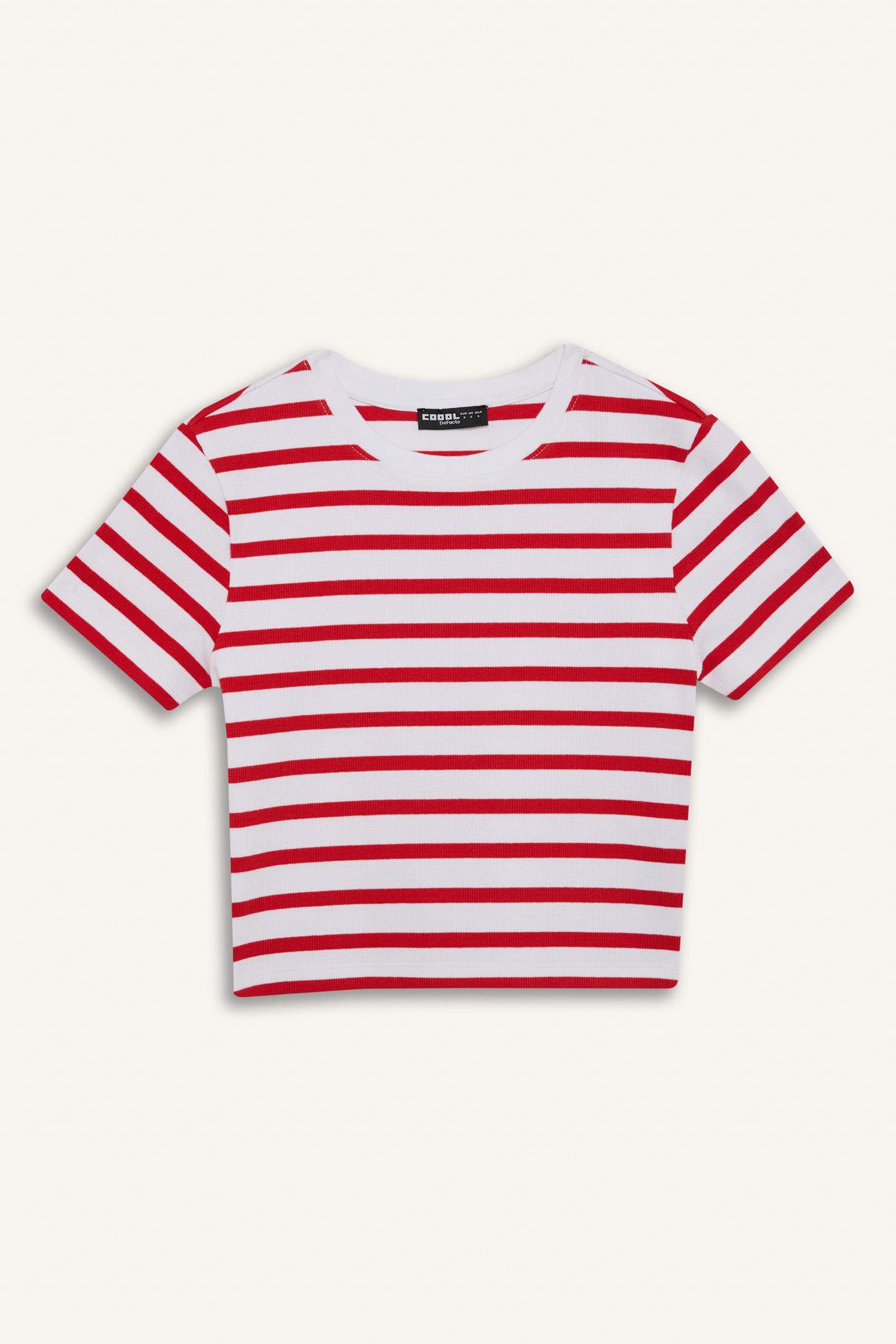 Coool жолақ қабырға Қысқа жеңді футболка