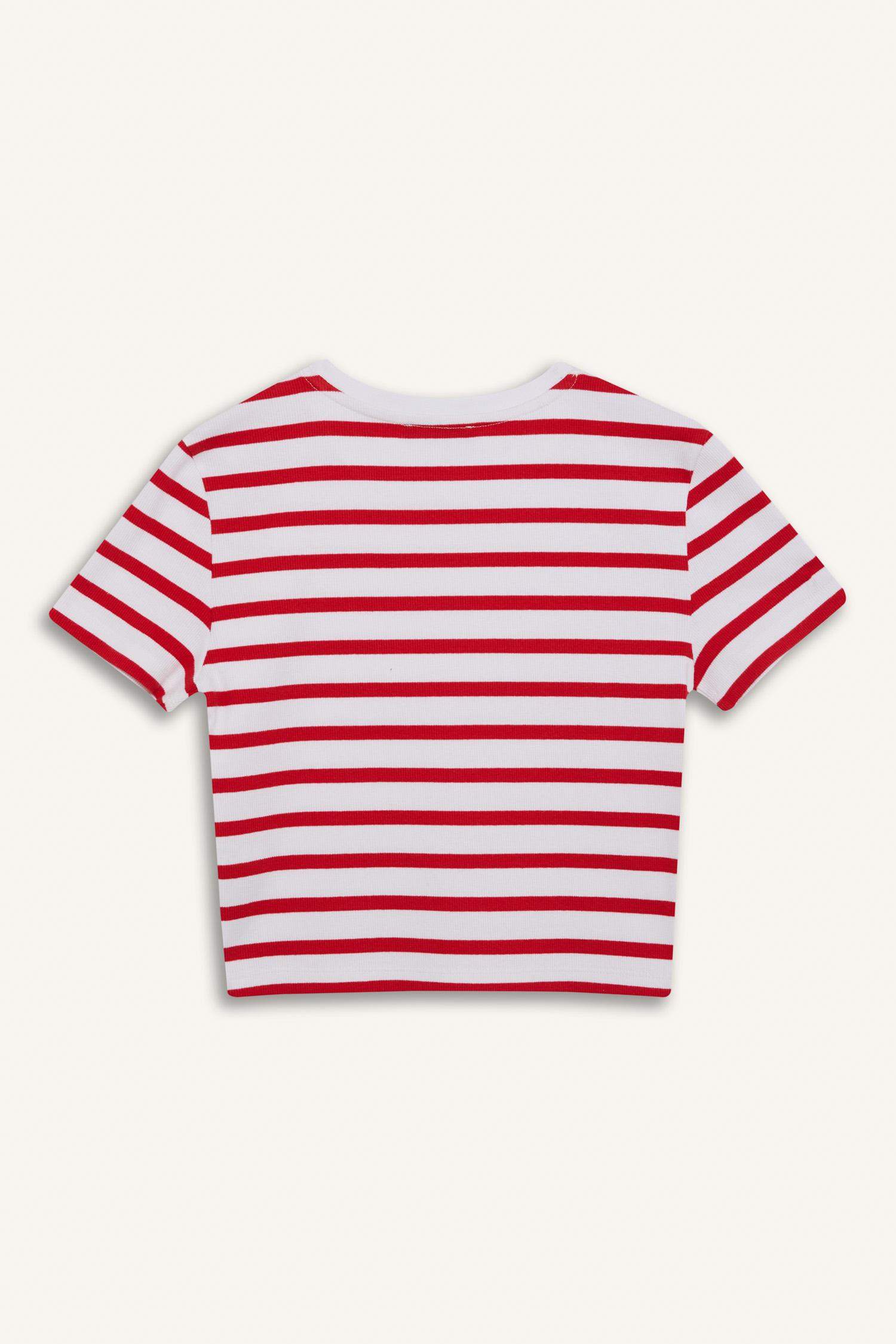 Coool жолақ қабырға Қысқа жеңді футболка