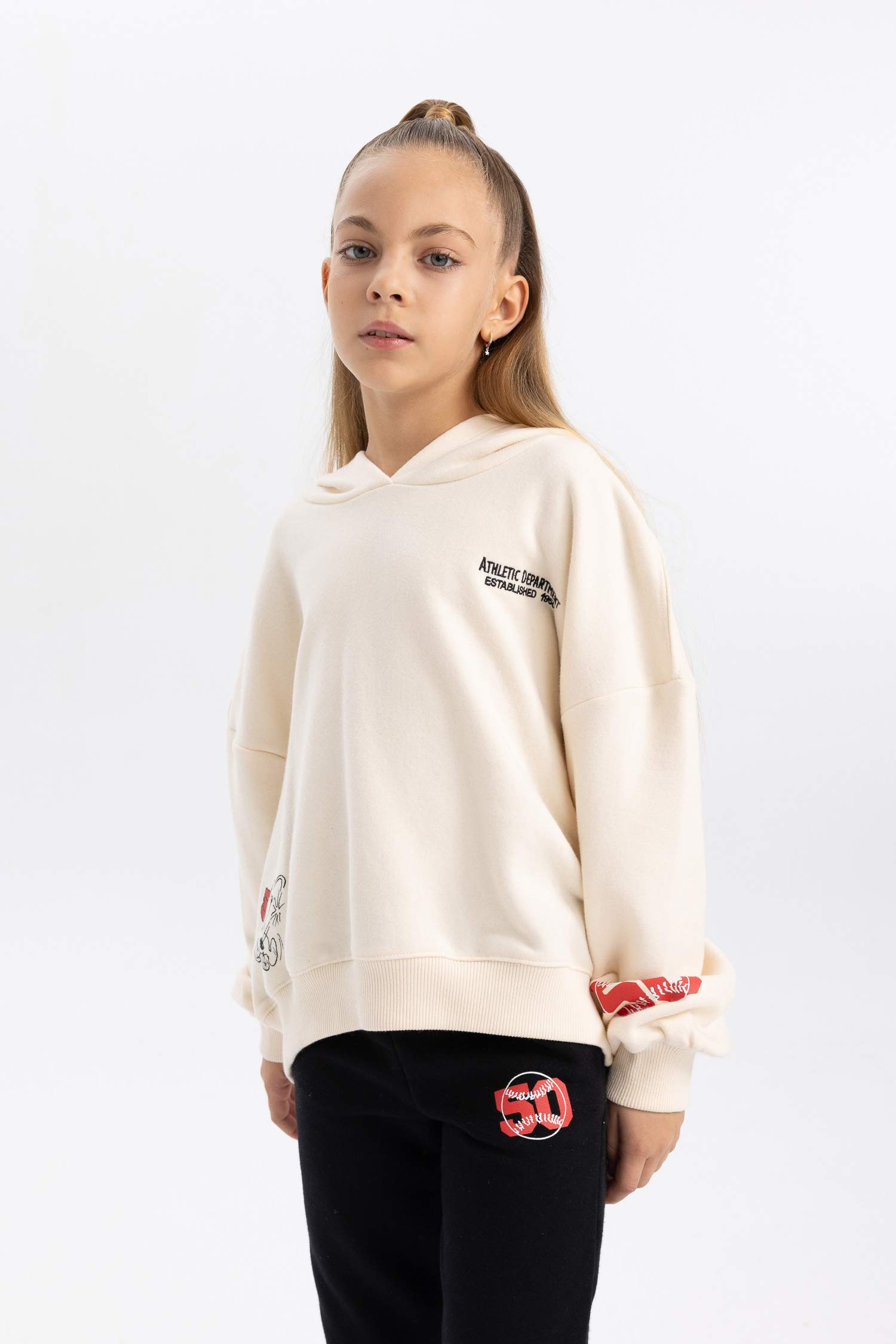Girl Snoopy Relax Fit Hooded Sweatshirt