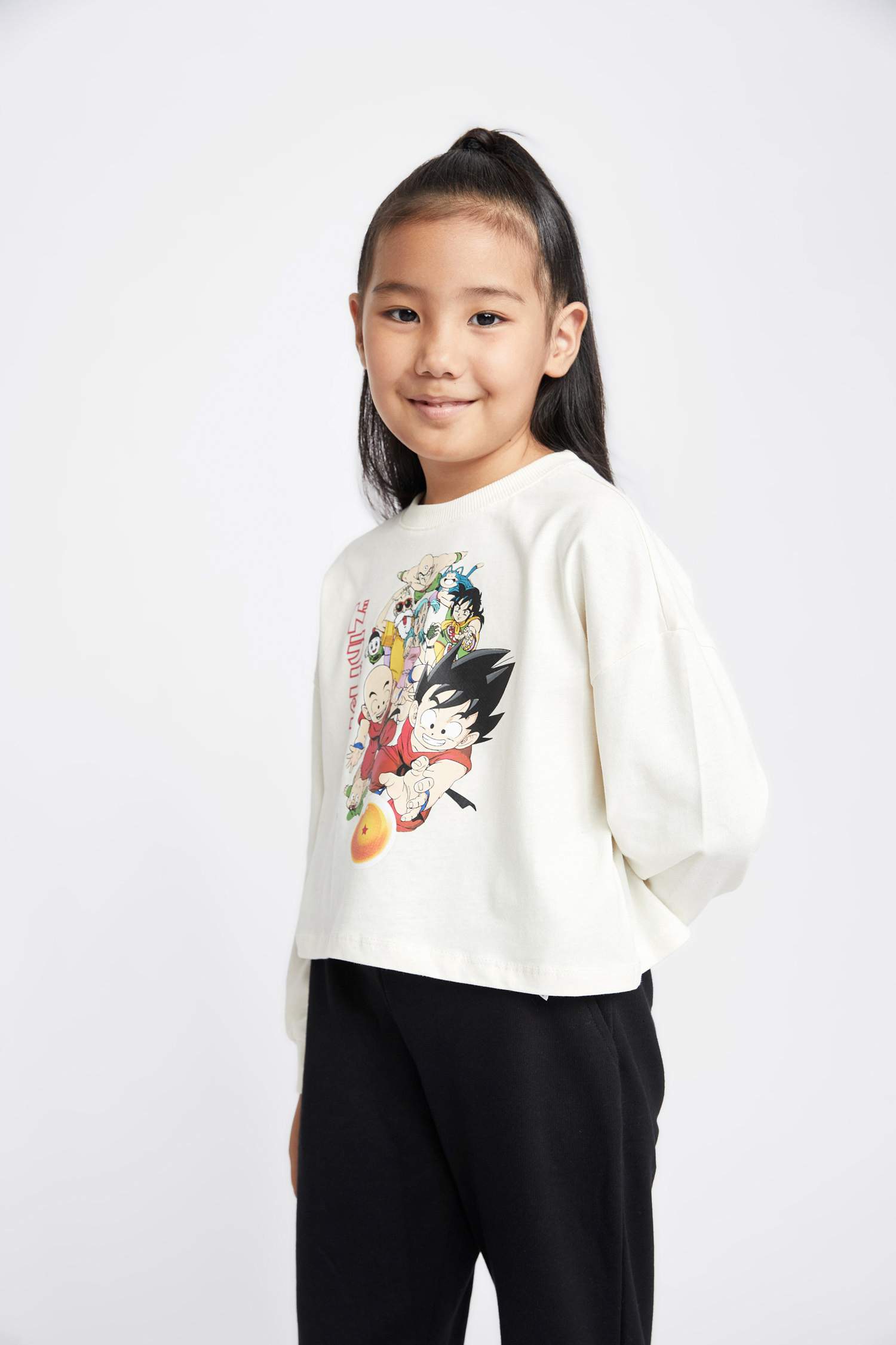 Girl Dragon Ball Cotton Long Sleeve T-Shirt